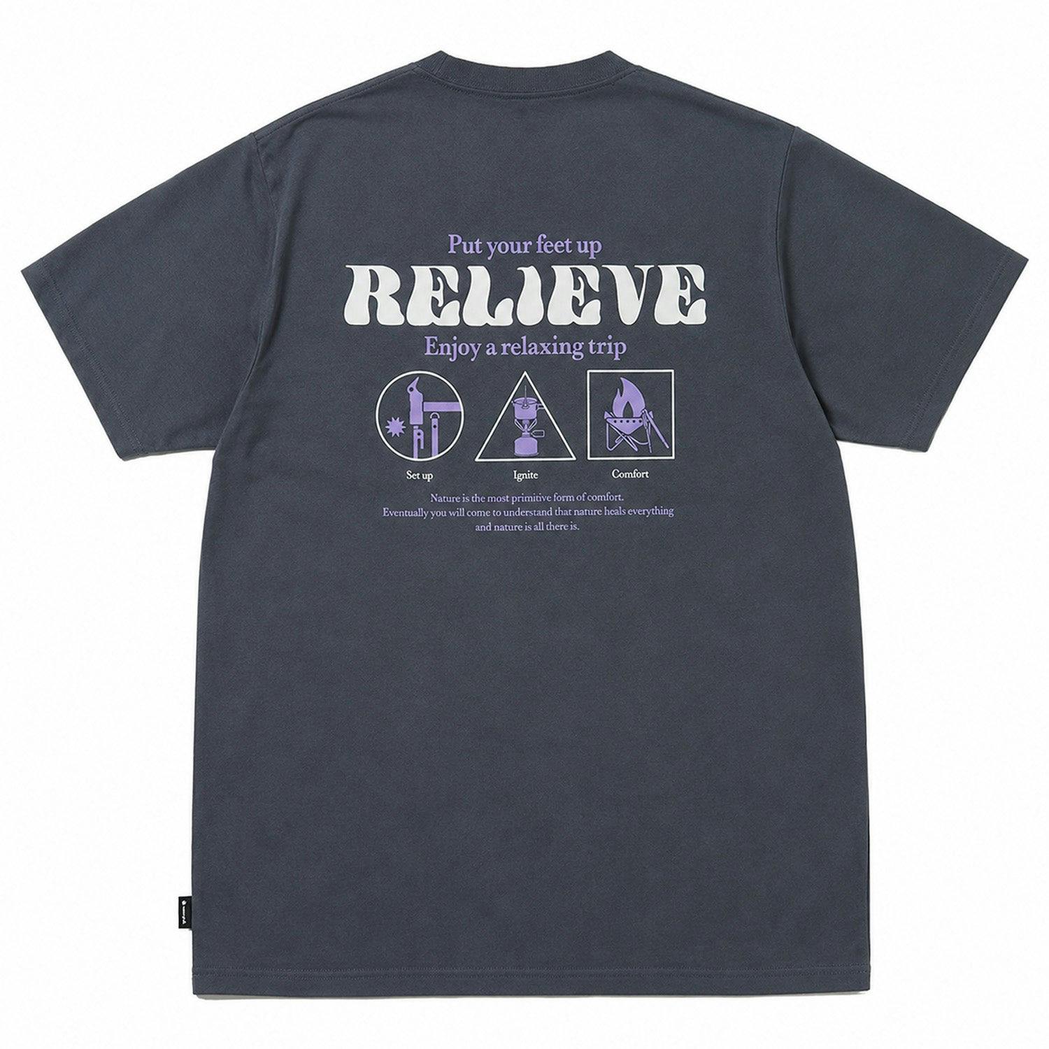 Snow Peak Camping Graphic T-Shirt - Small - Charcoal