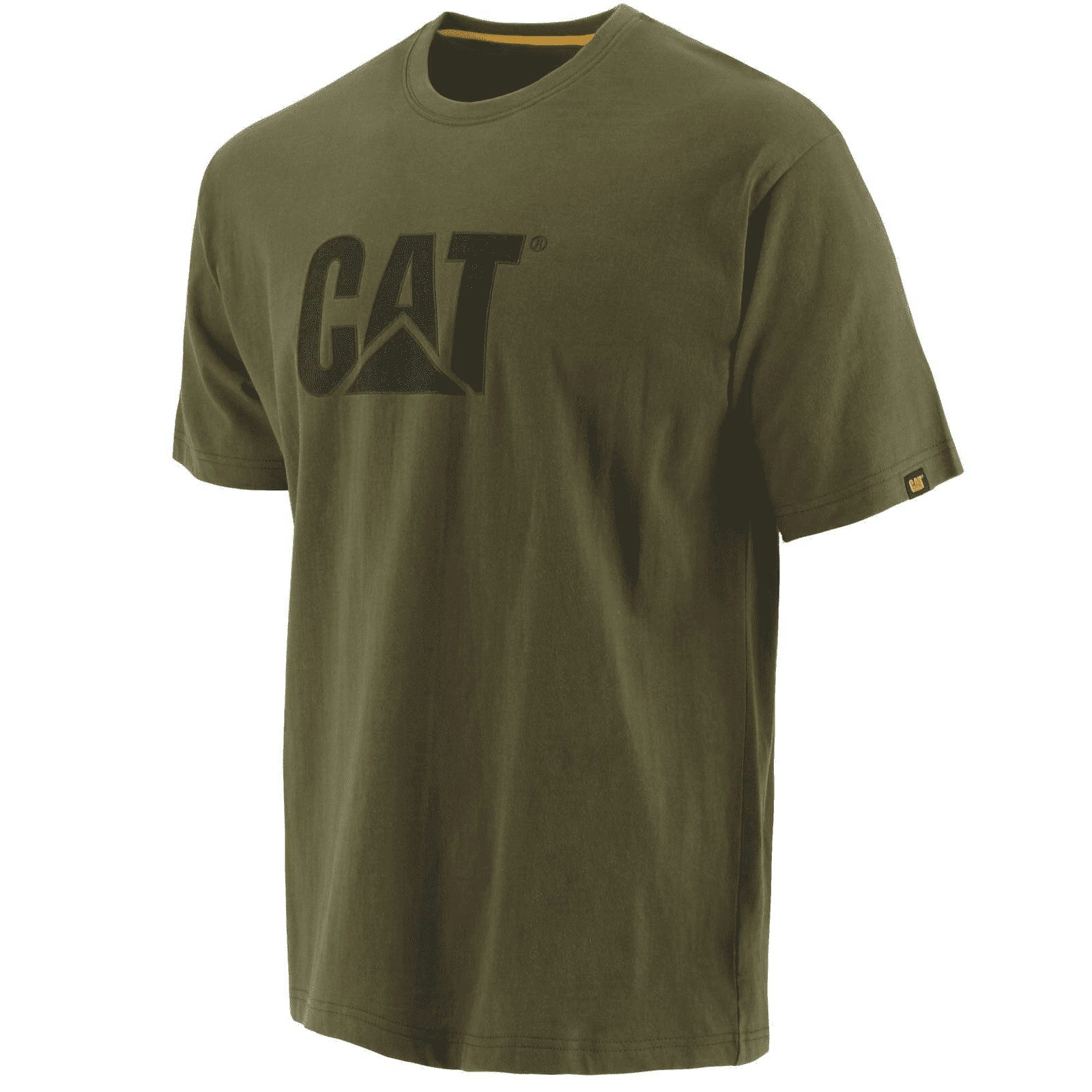 Caterpillar Men's Green Tm Logo Short Sleeve T-Shirt - 2XL