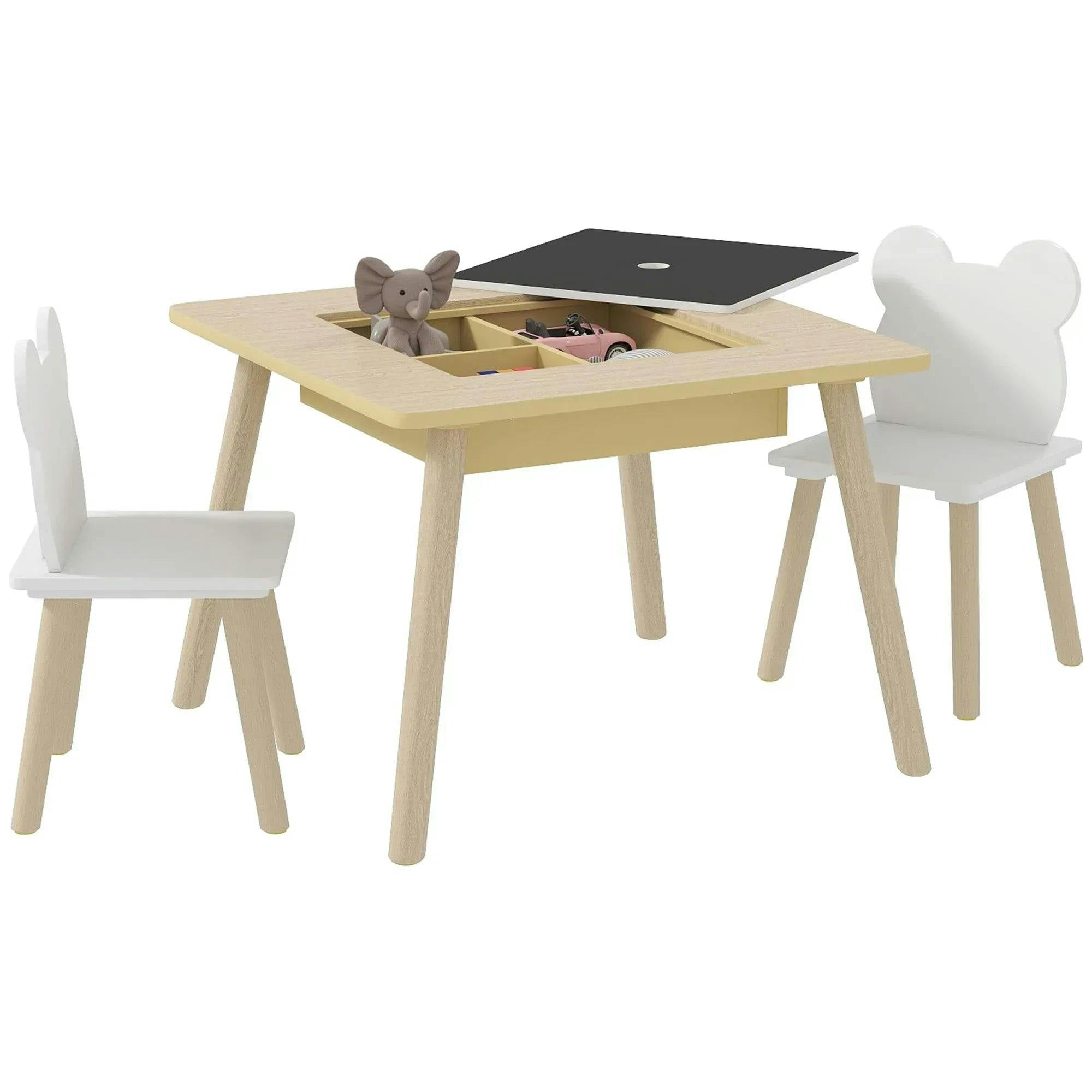 AIYAPLAY 3-Piece Toddler Table and Chairs Set for Nursery - Playroom | TJ Hughes - Image 5