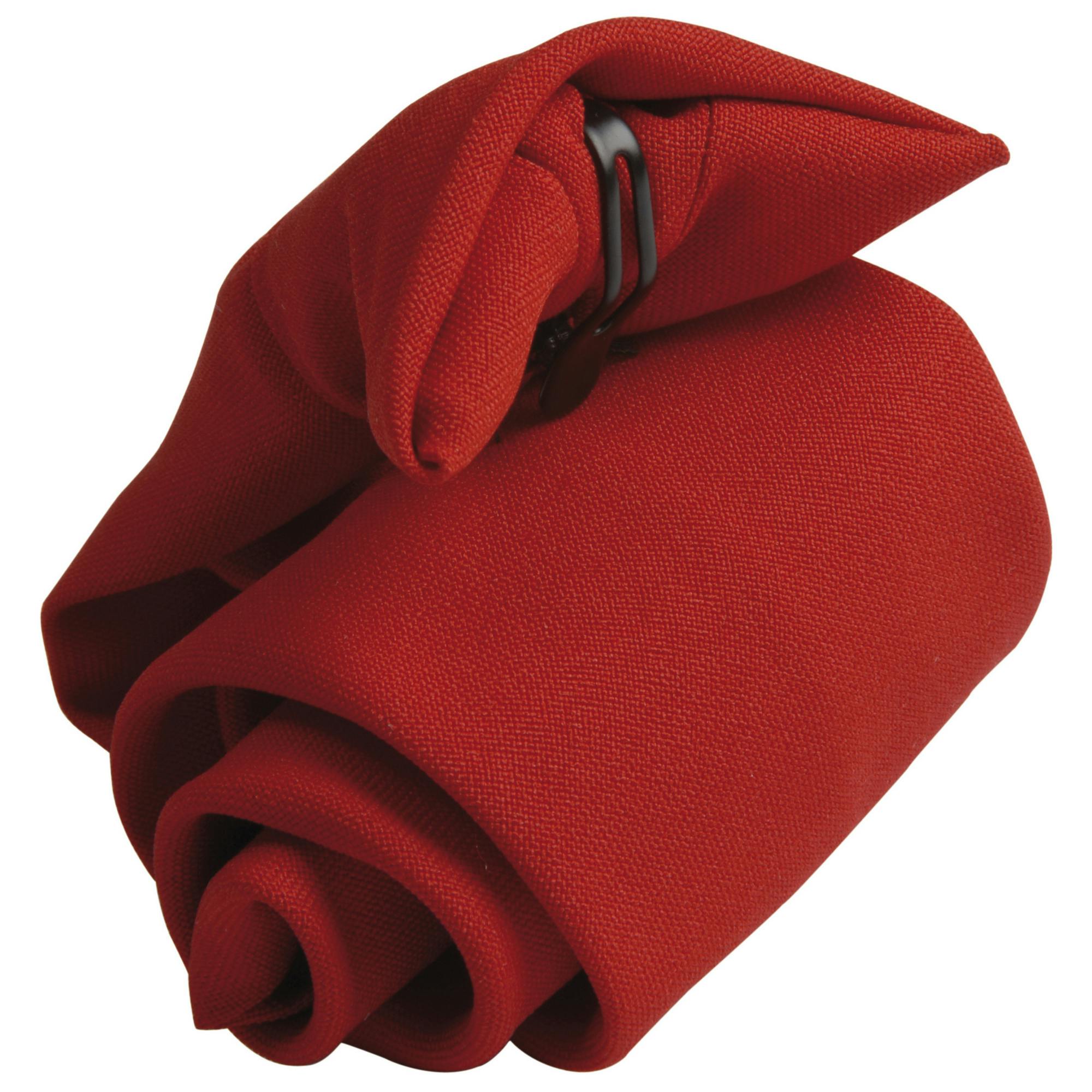 Premier Tie - Mens Plain Clip On Tie (Pack of 2) (Red) - One Size - Image 3