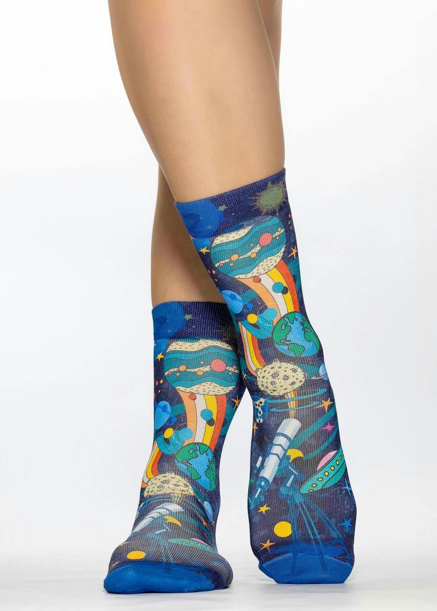 Jemsox Women's Universe Novelty Gift Socks