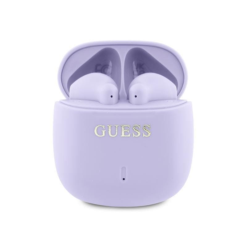 Guess Purple Printed Classic Logo Tws Wireless Earphones - Gutwsj14esgu