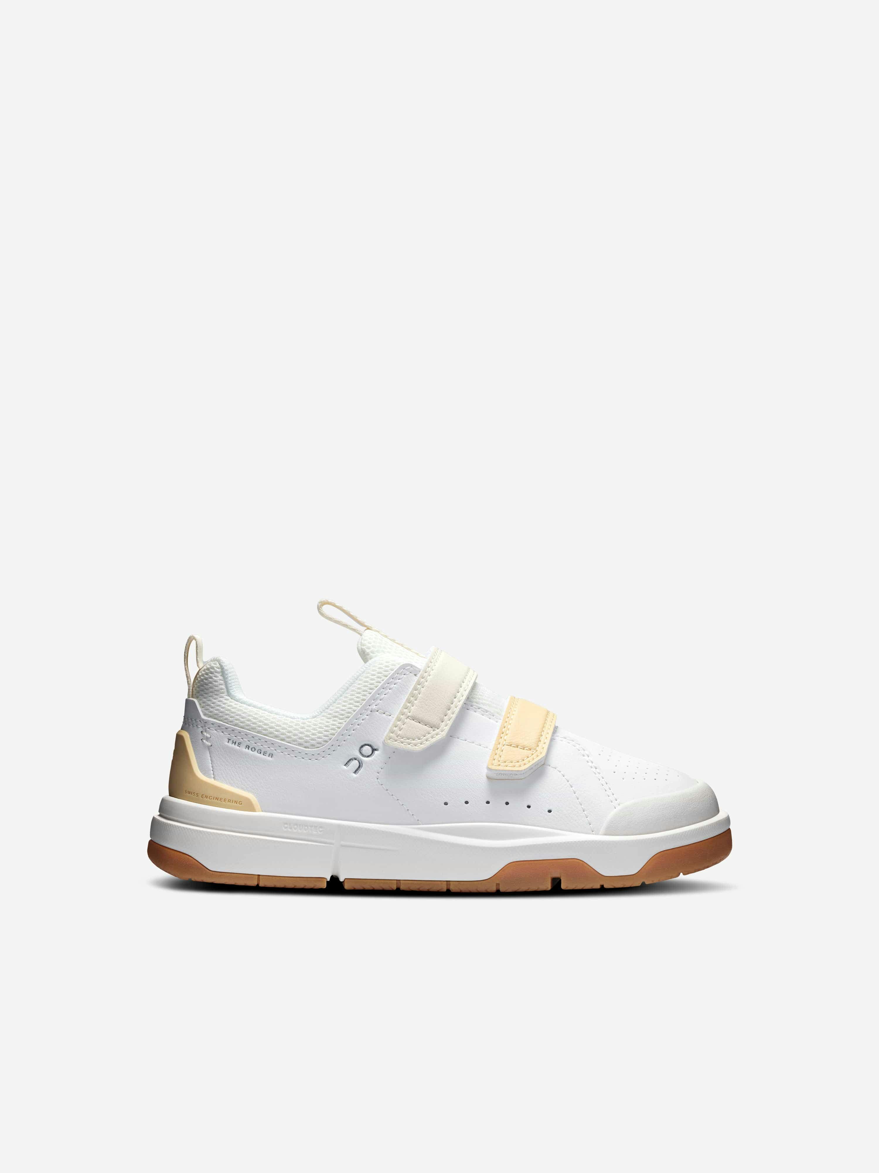 On Running Unisex Kids Ivory Kids The Roger Trainers In - Eu 33.5 Uk 1.5 Us 2