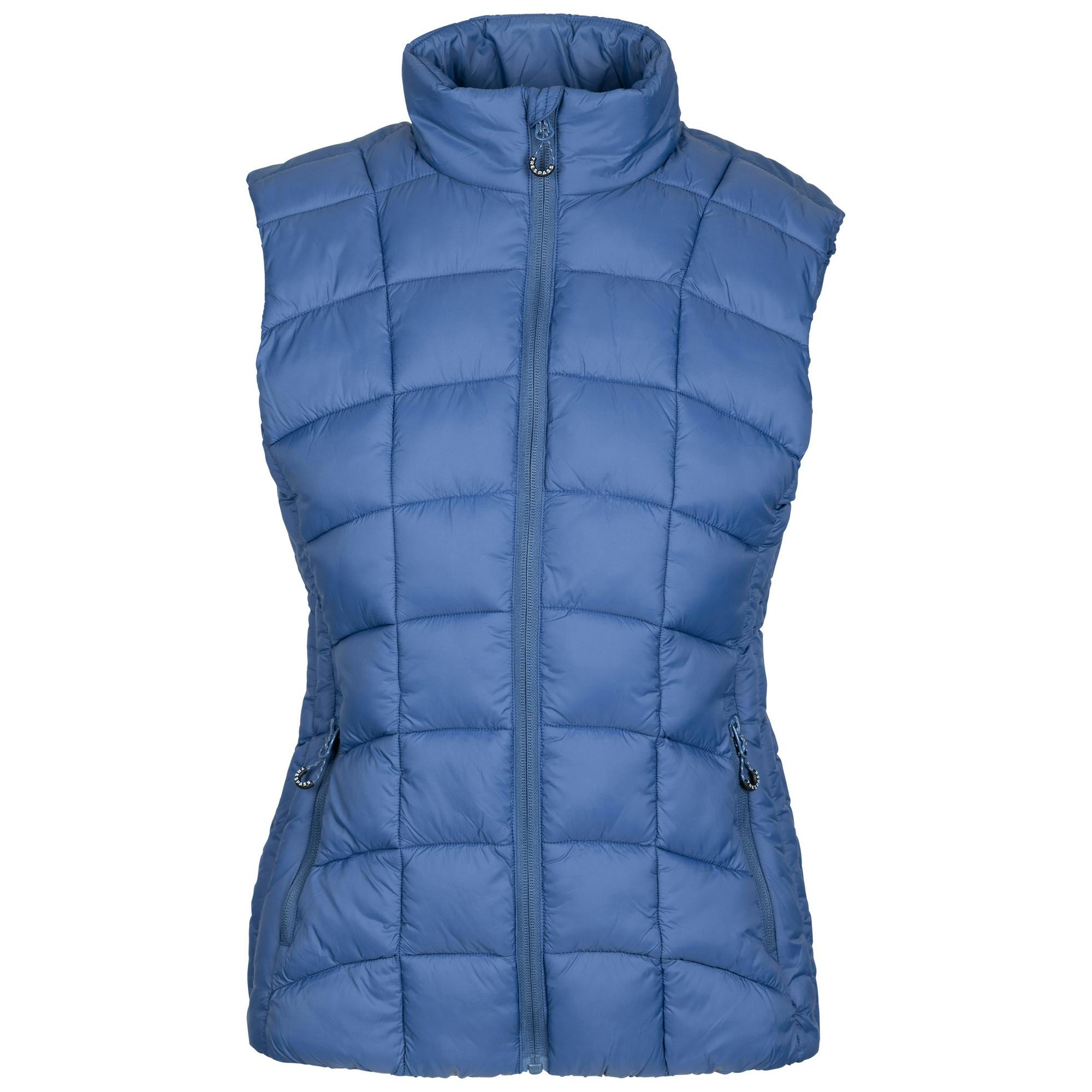 Trespass Women's Mid Blue Ogbere Gilet Jacket In | Size: Large - Image 2