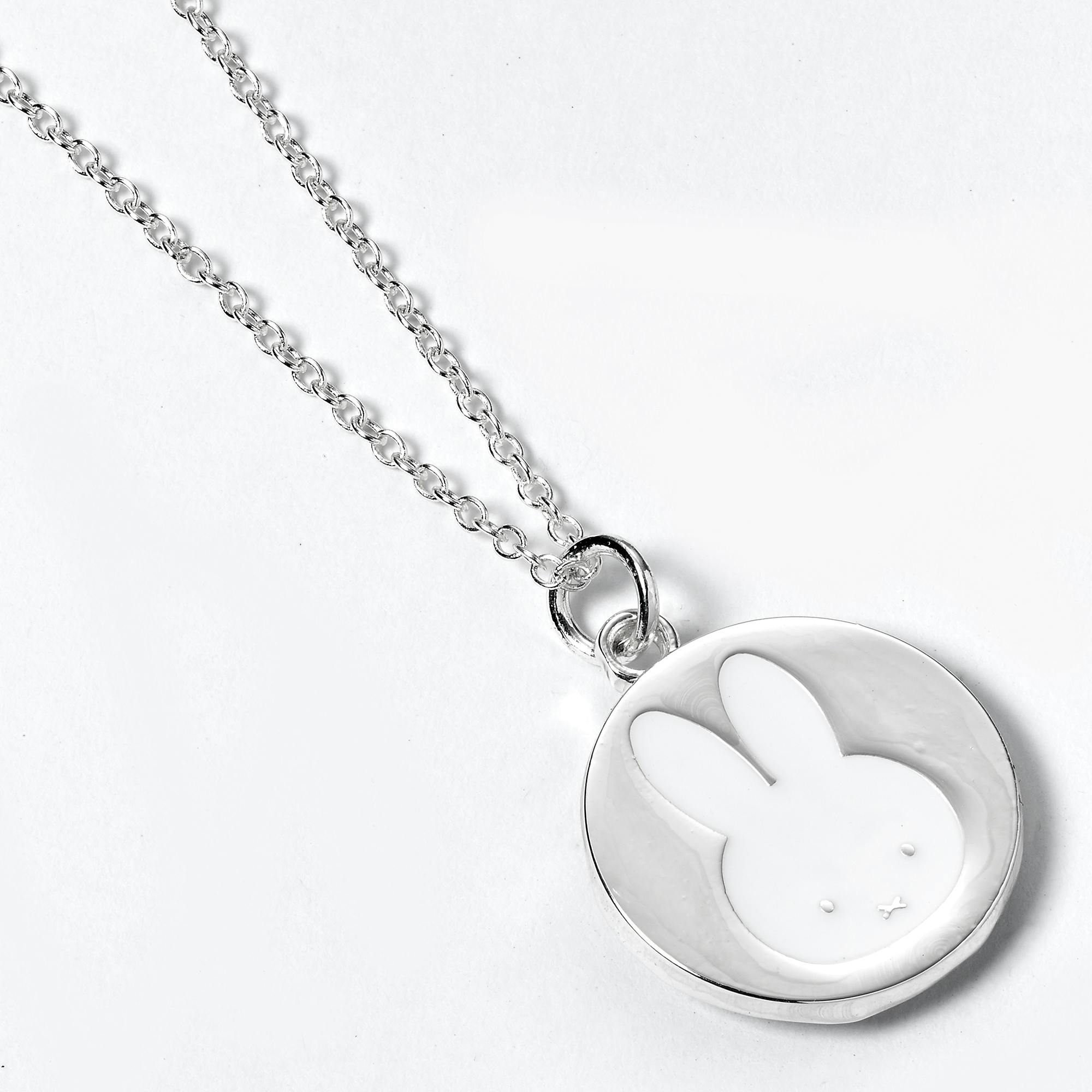 The Carat Shop Silver/Light Miffy Silhouette Necklace