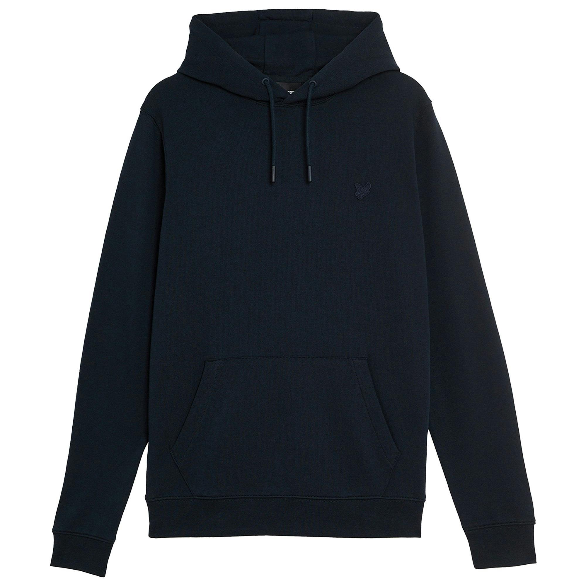 Lyle & Scott Dark Tonal Superfine Overhead Hoodie - Navy - XX-Large