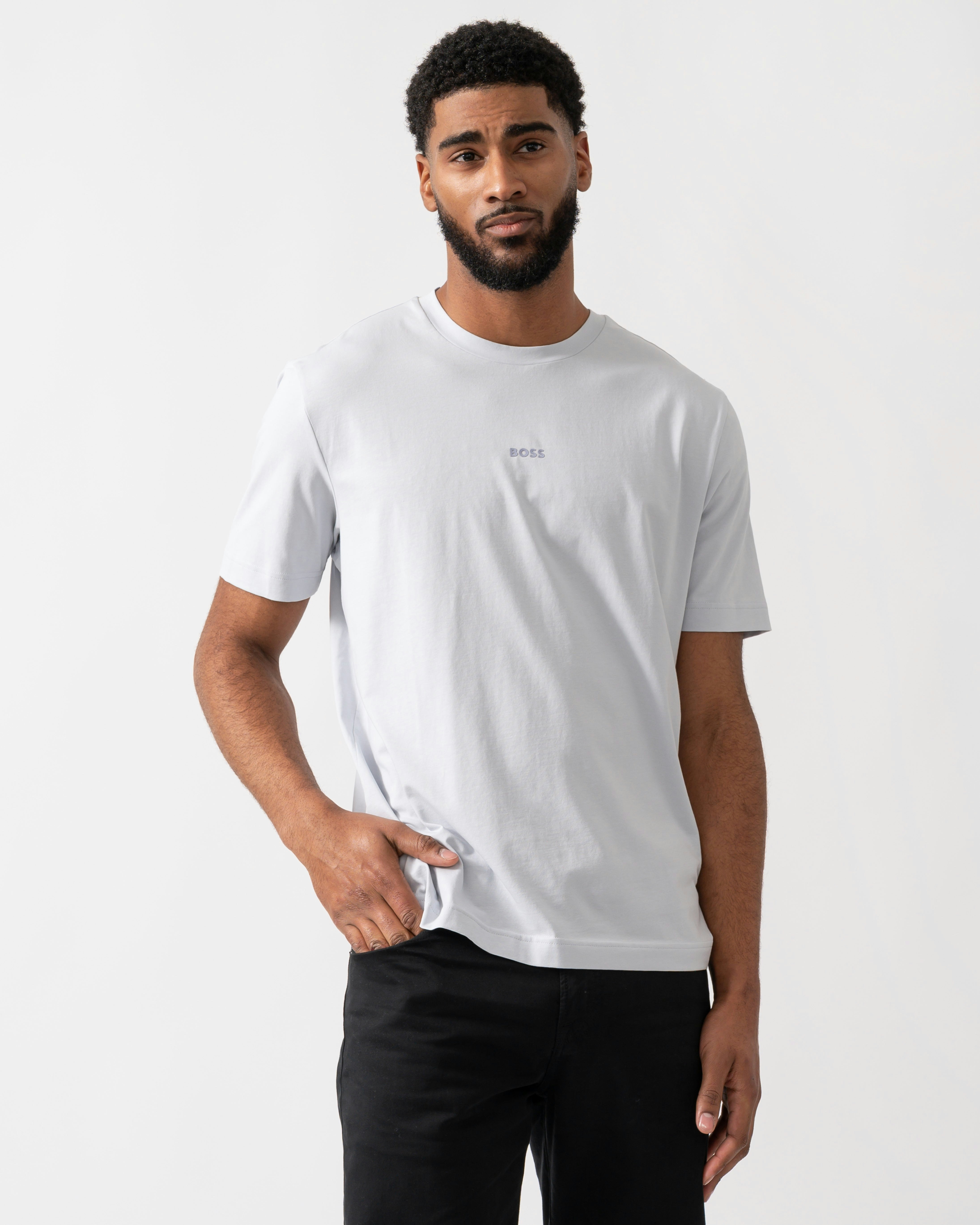 Boss Men's Orange/Light/Grey Tchup Crew Neck Small Logo T-Shirt - /Pastel 054 - /Pastel 054 - M