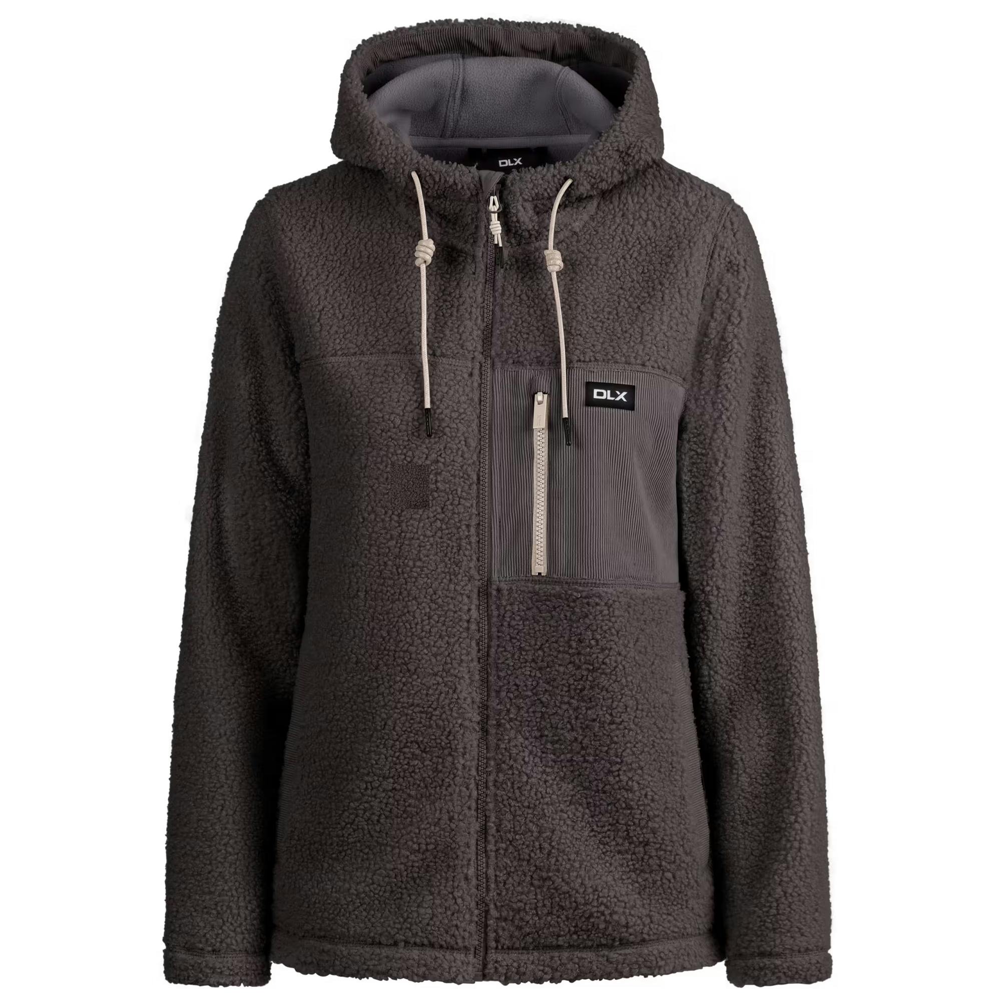 Trespass Women's Green Jowita Dlx Fleece Jacket - Smoke - 8 Uk - Smoke - 100% Polyester