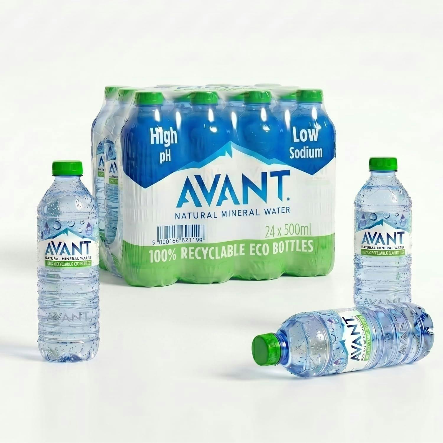 Rackhams 500Ml Natural Mineral Still Water Screwcap Grab & Go Hydration Hand Water Bottles - 12 Bottles