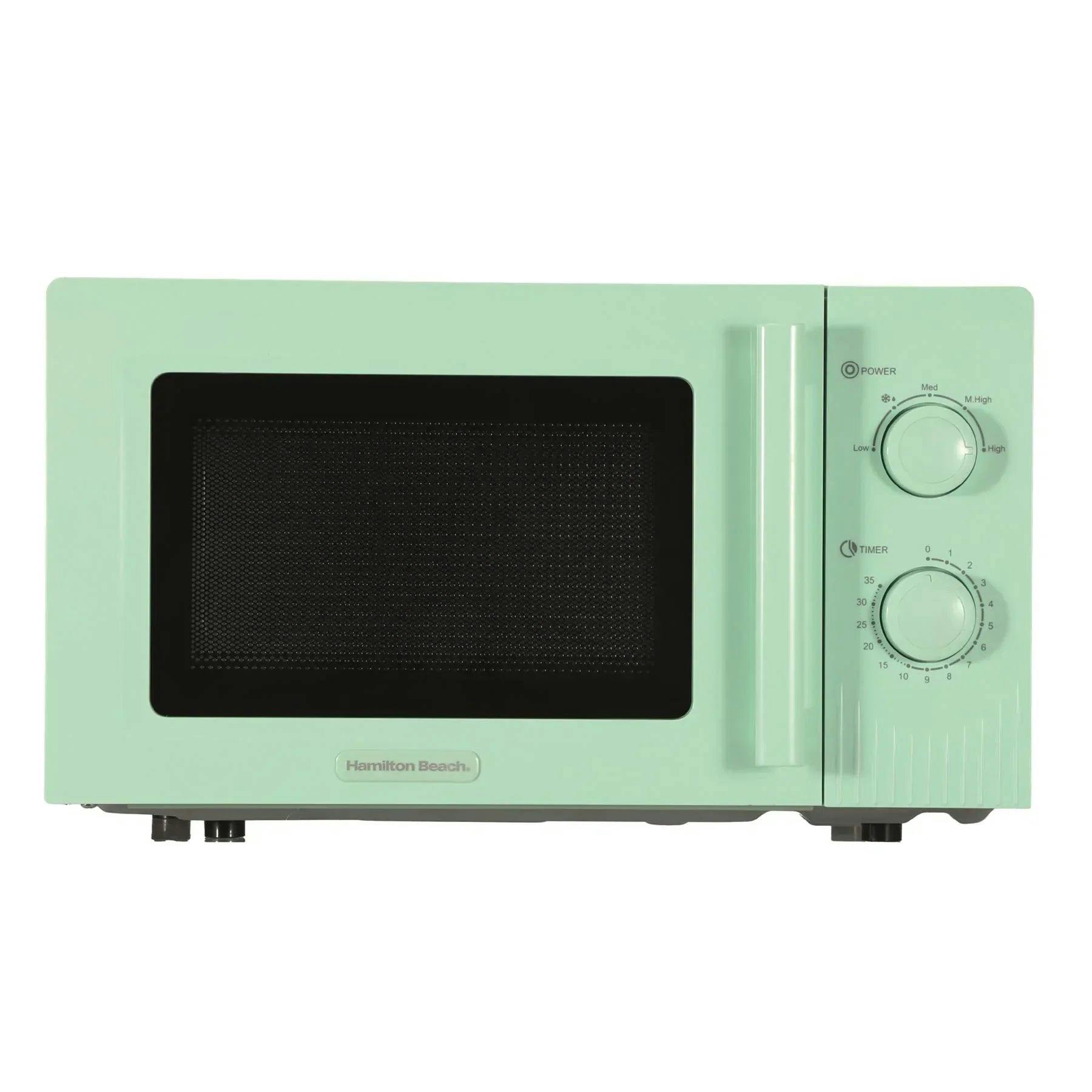 Hamilton Beach Green/White Miami Manual 800W Microwave - Mojito Mint - Image 2