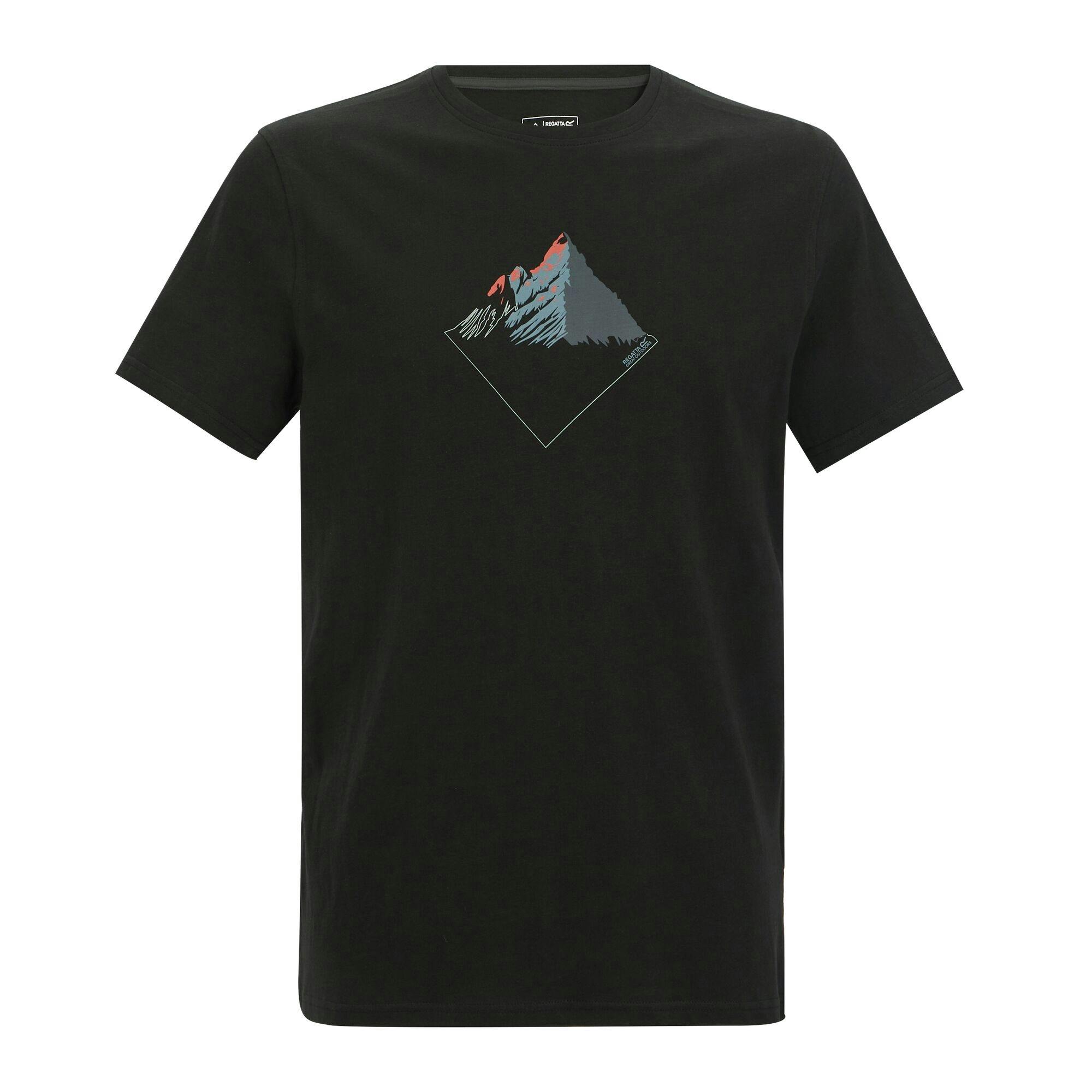 Regatta Men's Black Breezed Mountain T-Shirt - 3XL - 100% Cotton