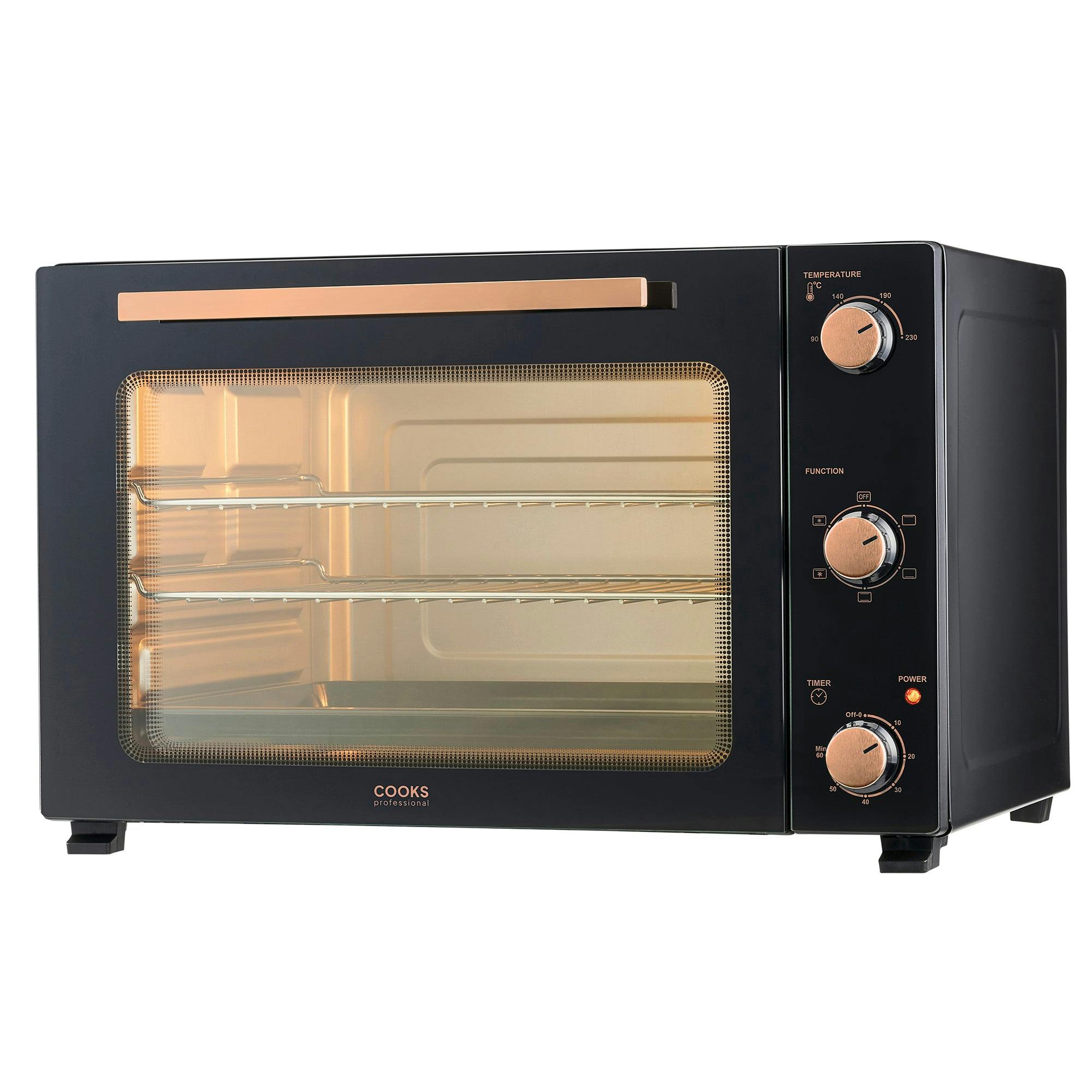 Cooks Professional Black 60L Mini Oven | / Copper
