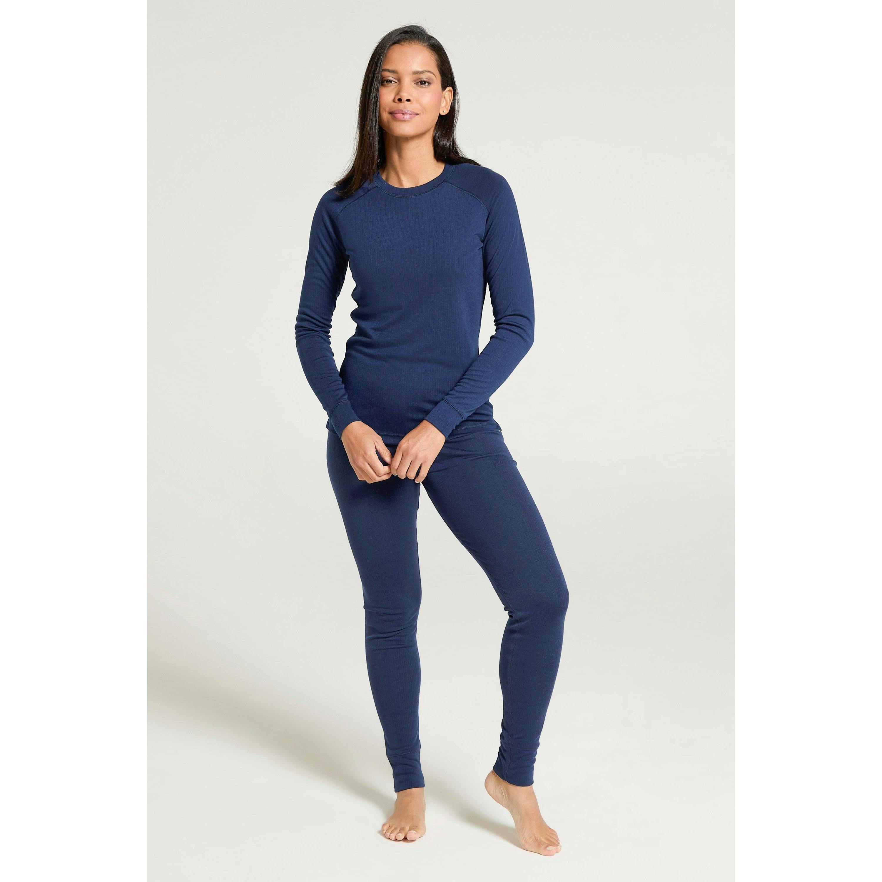 Mountain Warehouse Women's / Talus Base Layer Set - Navy - Navy - 20 Uk - 100% Polyester