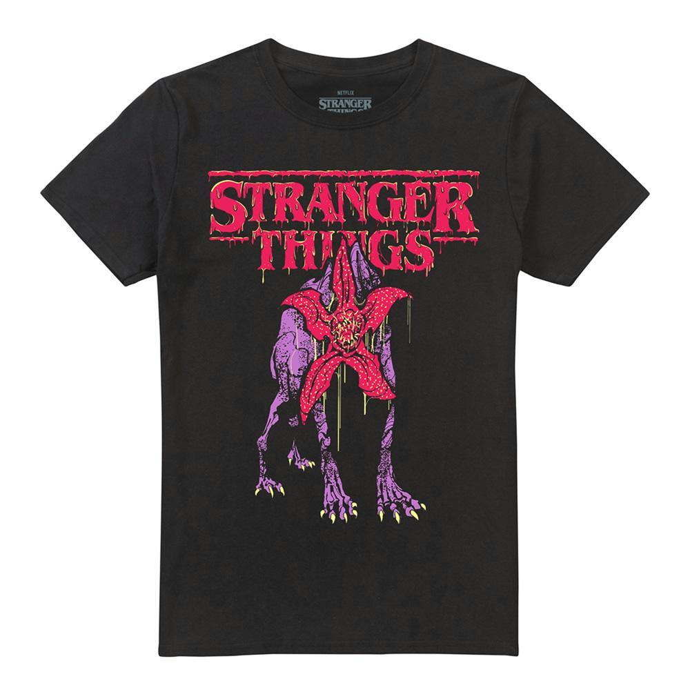 Stranger Things Unisex Black Adult Demodog Drip T-Shirt - 4XL