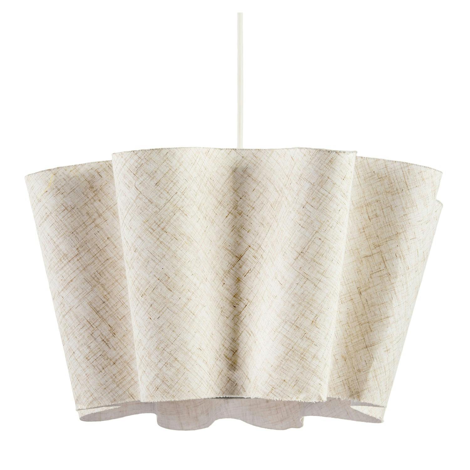 Happy Homewares Light Modern Sculptural Pendant Shade With Layered Wave Silhouette