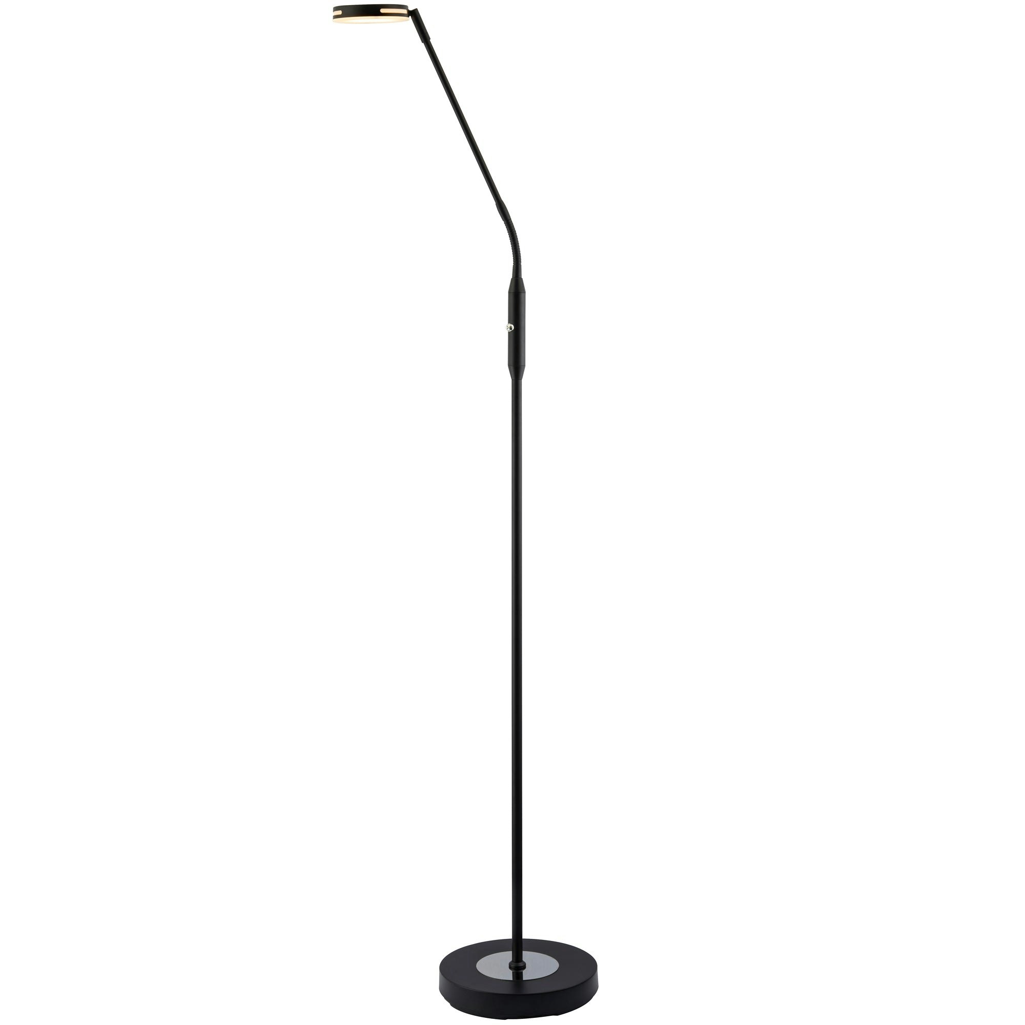 Happy Homewares White Modern Led Reading Floor Lamp With Memory Dimmer And Warm Cool Option 160Cm