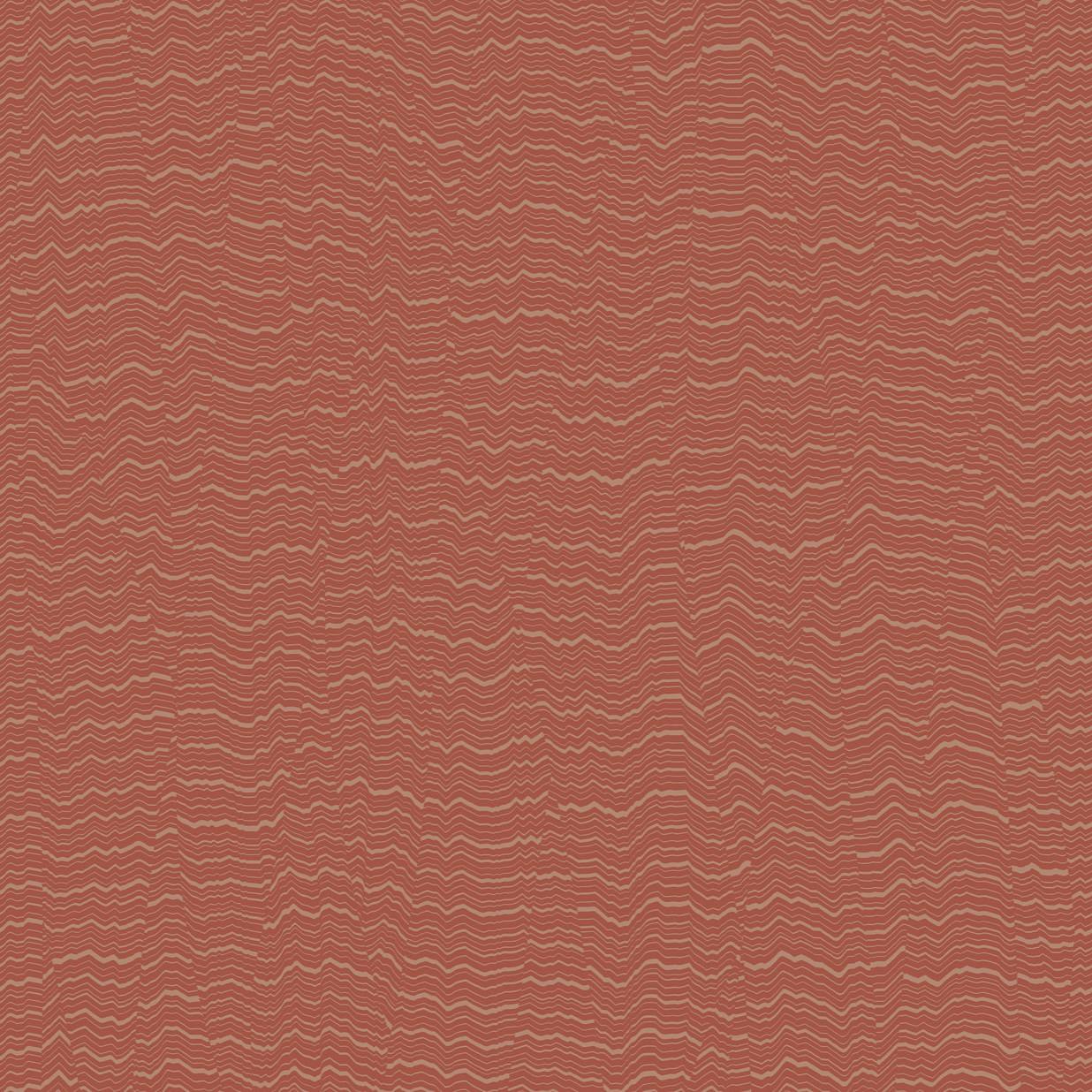Grandeco Boutique Yoro Sand Dune Wave Wallpaper - Red - Metallic Embossed - BZ3409 - Image 2
