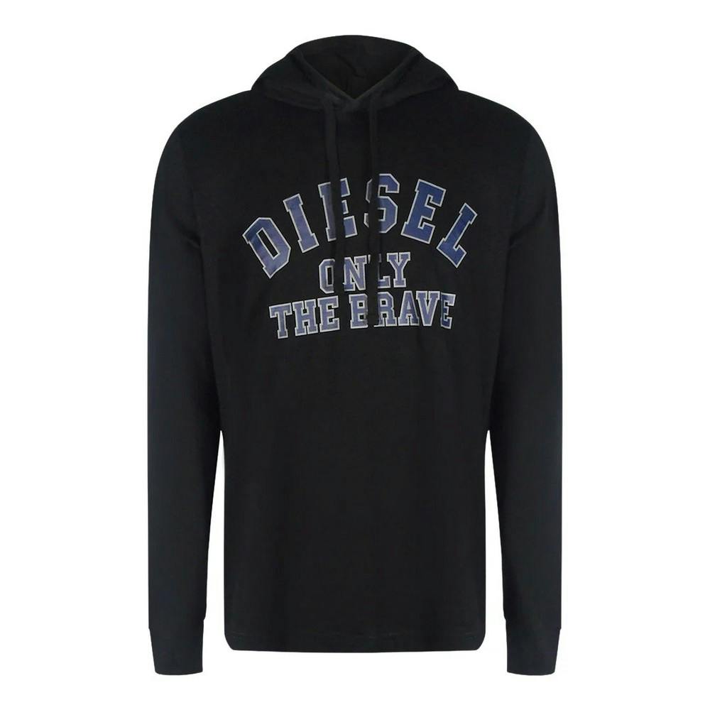 Diesel Unisex Black Adult The Brave Logo Hoodie - M - 100% Mixed