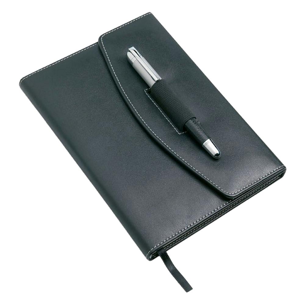 Midocean Black Nova A5 Notebook & Pen - One Size