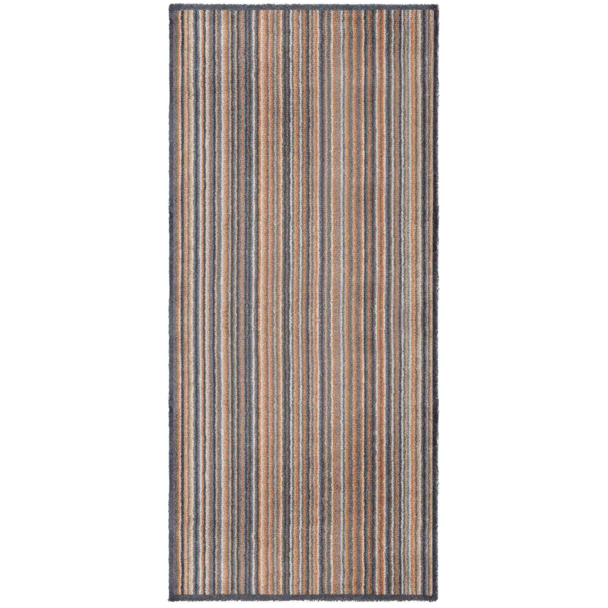 The Rugs Beige Washable Stripe 67X150 Cm Mat