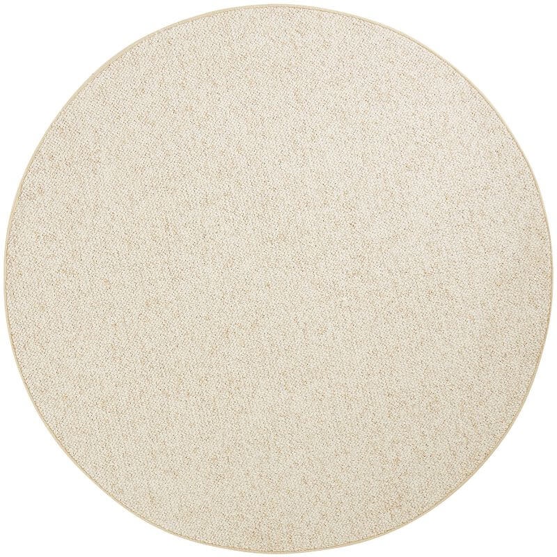 Rackhams Cream Wolly Tufted Wool-Look Rug - Ø 200 Cm