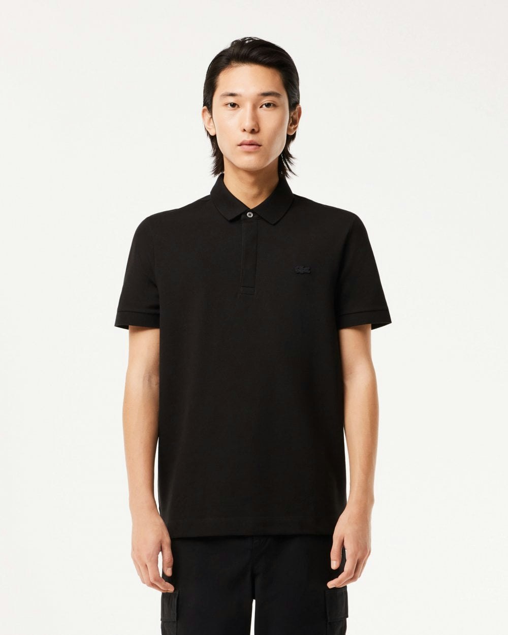 Lacoste Men's Black Smart Paris Stretch Cotton Polo Shirt - 031 - 031 - M