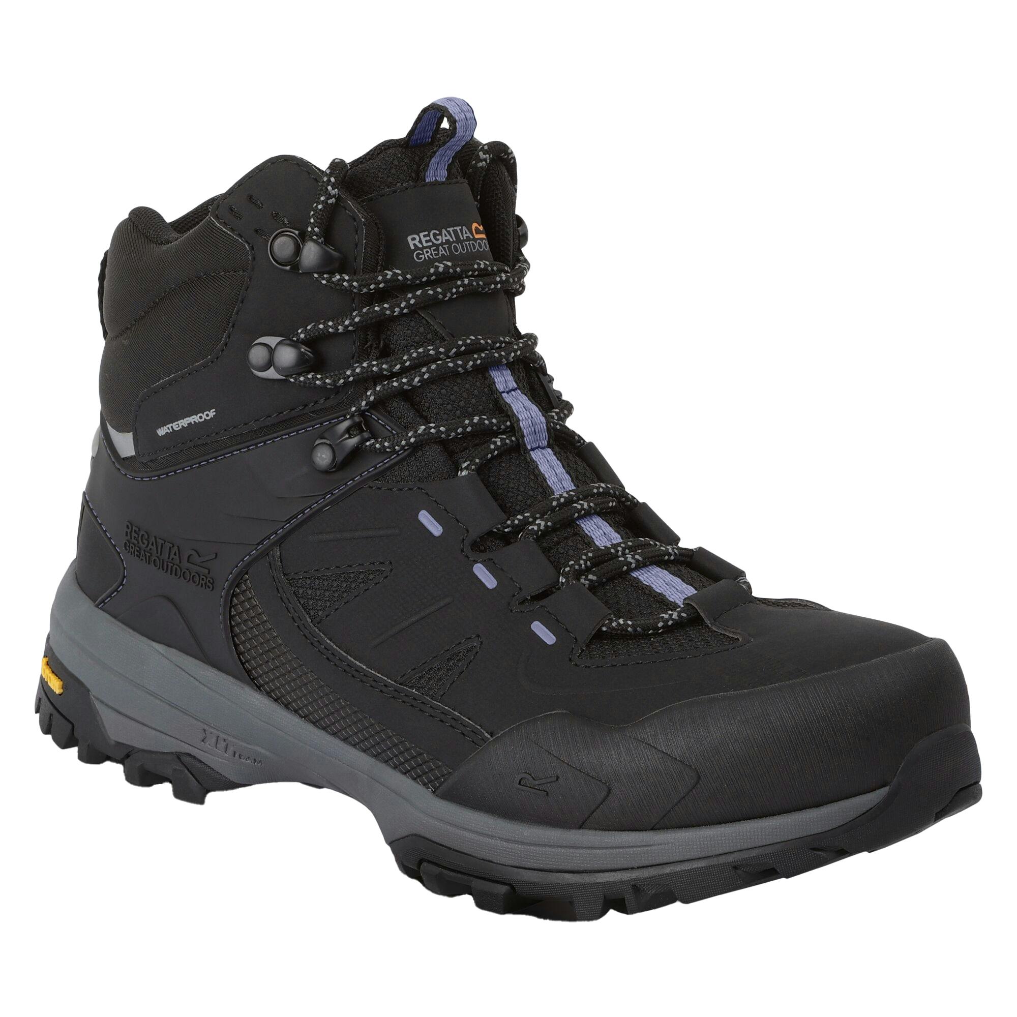 Regatta Women's Black/Lilac Regen Walking Boots - Bloom - 3 Uk - Bloom - 100% Mixed