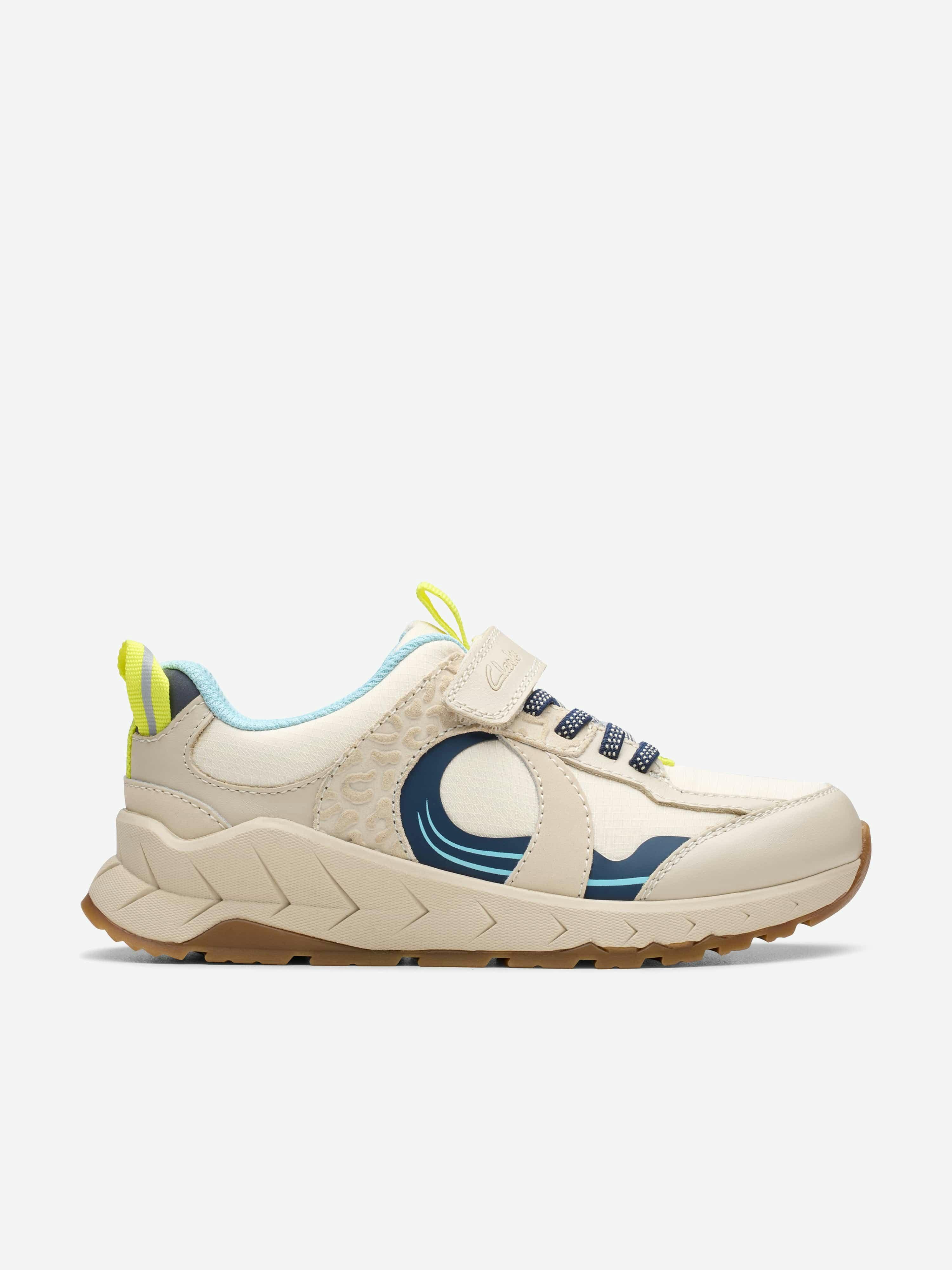 Clarks Boys Ivory Selva Hero Trainers In - Eu 31 Uk 12.5