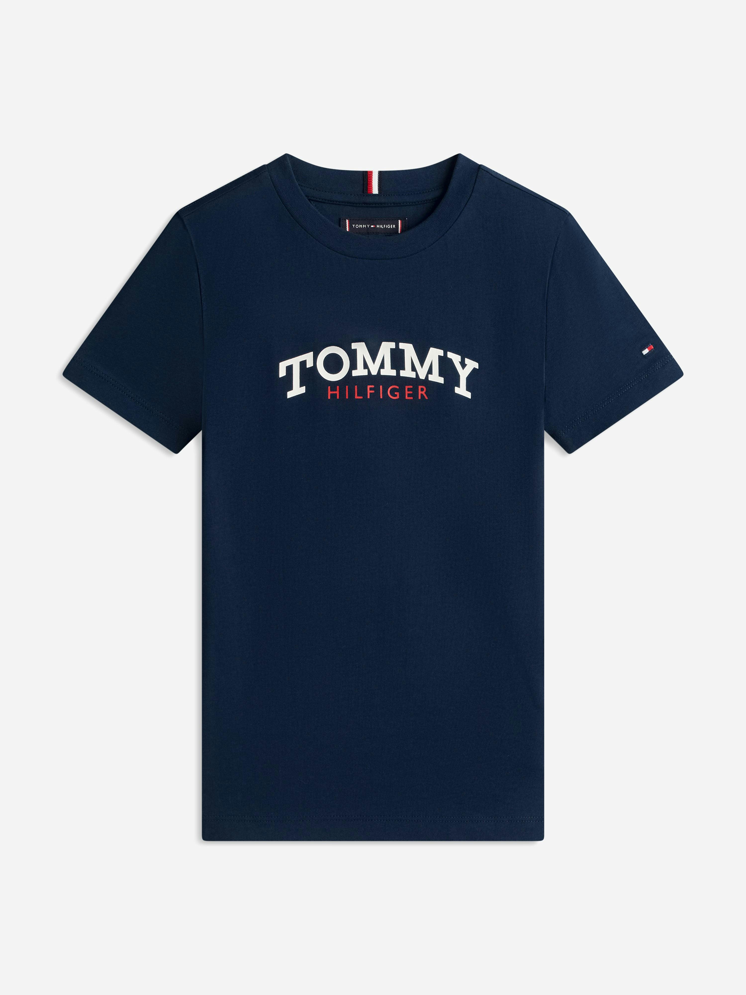 Tommy Hilfiger Boys Monogram Graphic T-Shirt In Navy - Navy - 16 Yrs