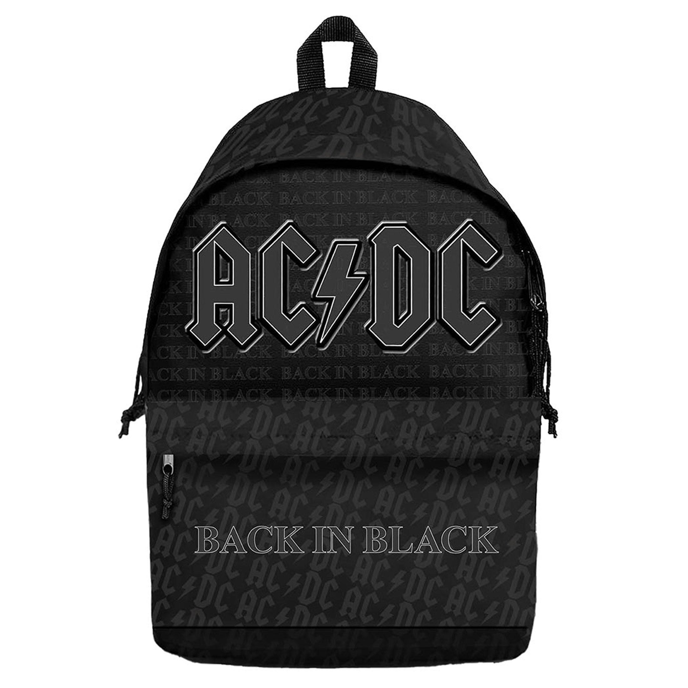 Paradiso Clothing Black Ac/Dc Back In Daypack Backpack