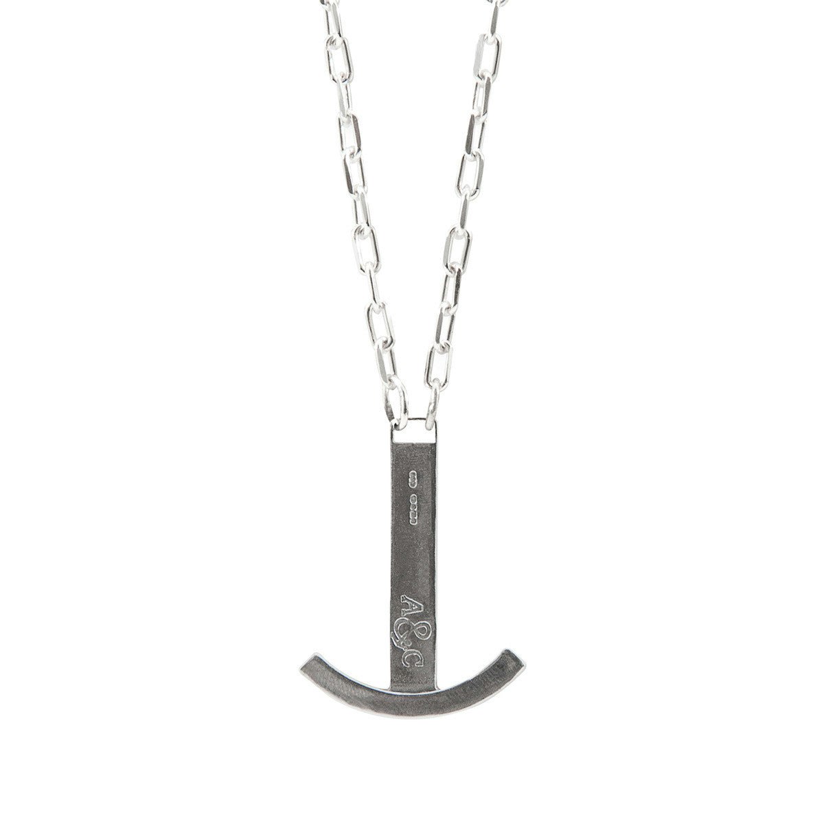 Anchor & Crew Silver Clipper Anchor Flotilla Necklace Pendant - L - 55Cm