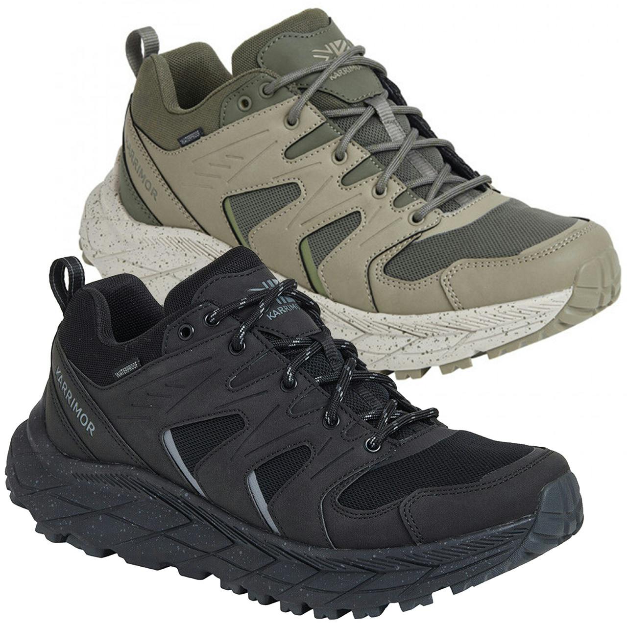 Karrimor Men's Black Kestrel Casual Walking Trail Hiking Outdoor Trainers - Uk 10