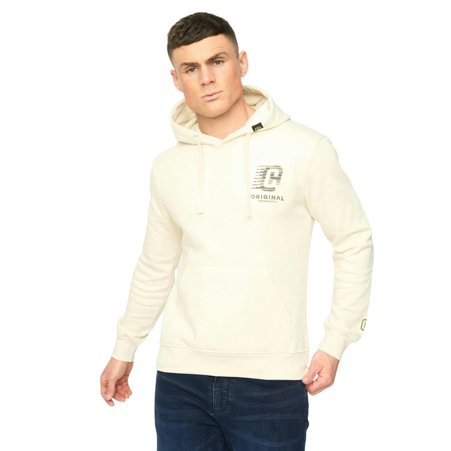 Crosshatch Men's Winchamp Hoodie - Neutral - Xxl - Neutral - 60% Cotton/40% Polyester