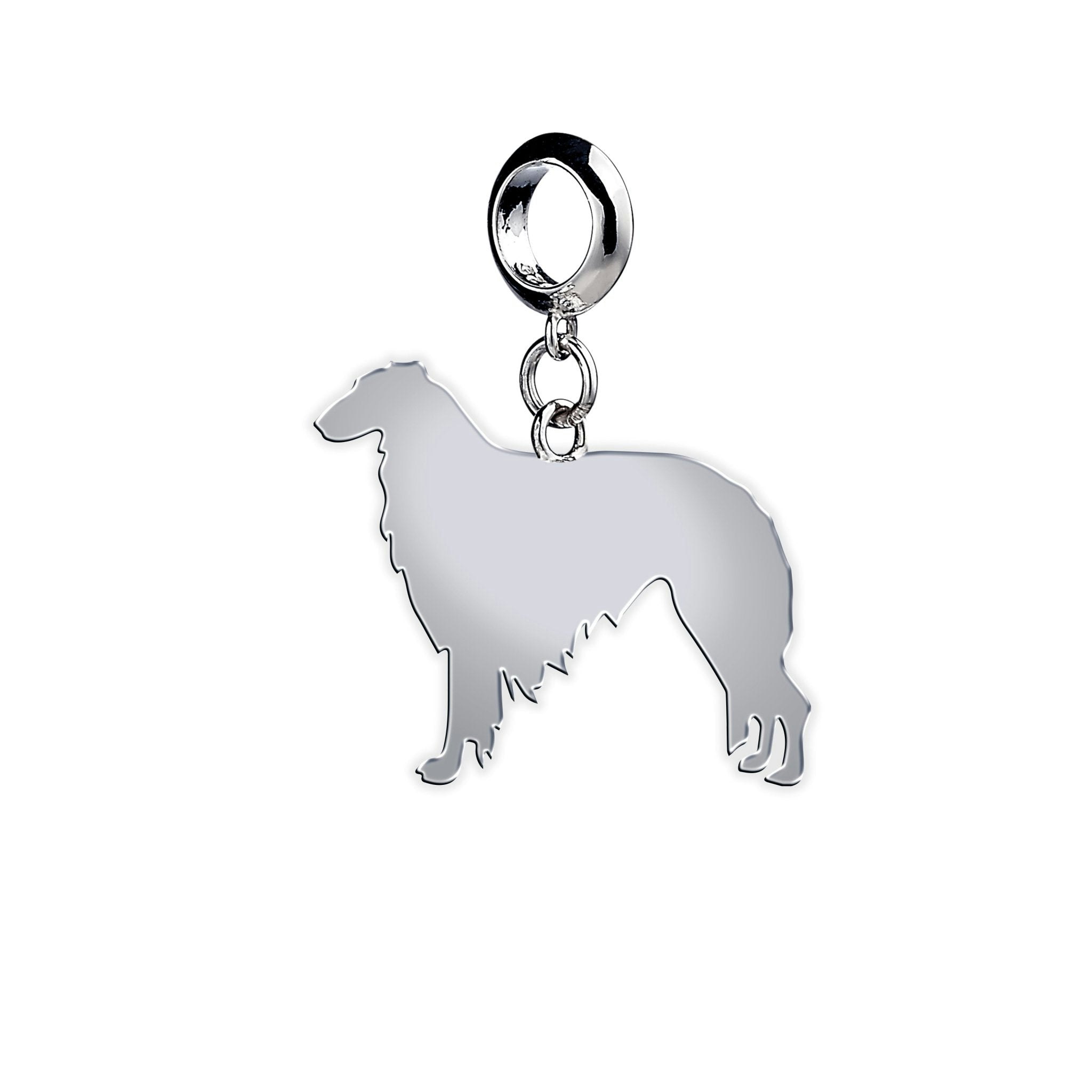 Mylee London Silver Borzoi Silhouette Charm - No - Slider Charm