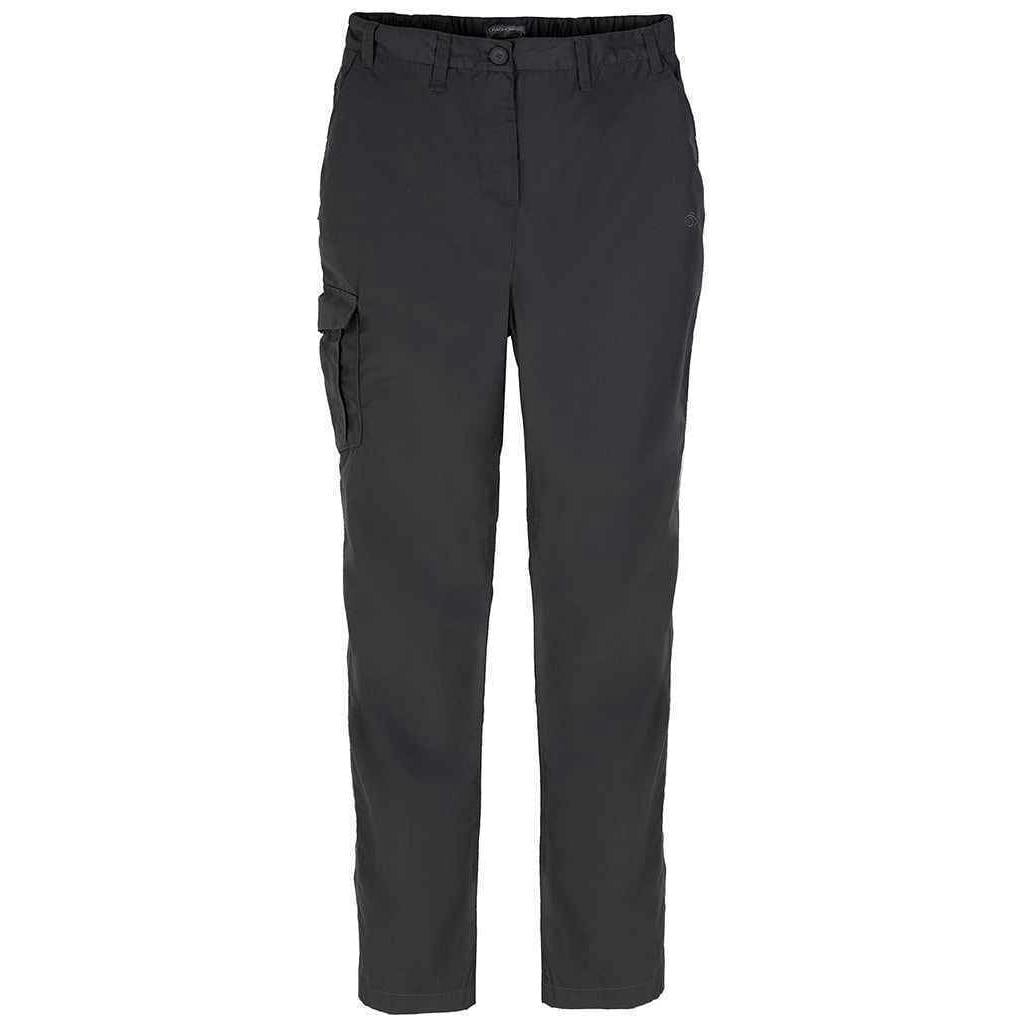 Craghoppers Women's Grey Expert Kiwi Trousers - Carbon - 18 Uk R - Carbon - 65% Recycled Polyester/35% Cotton