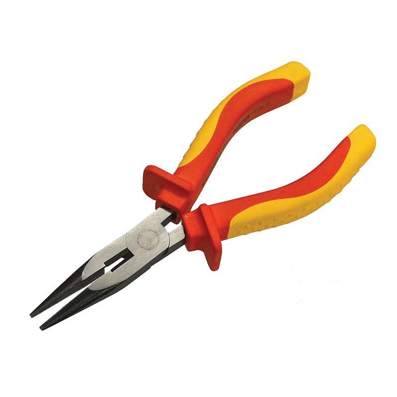 Faithfull Vde Long Nose Pliers - Multi Colour - Multi Colour - 150Mm (6In)