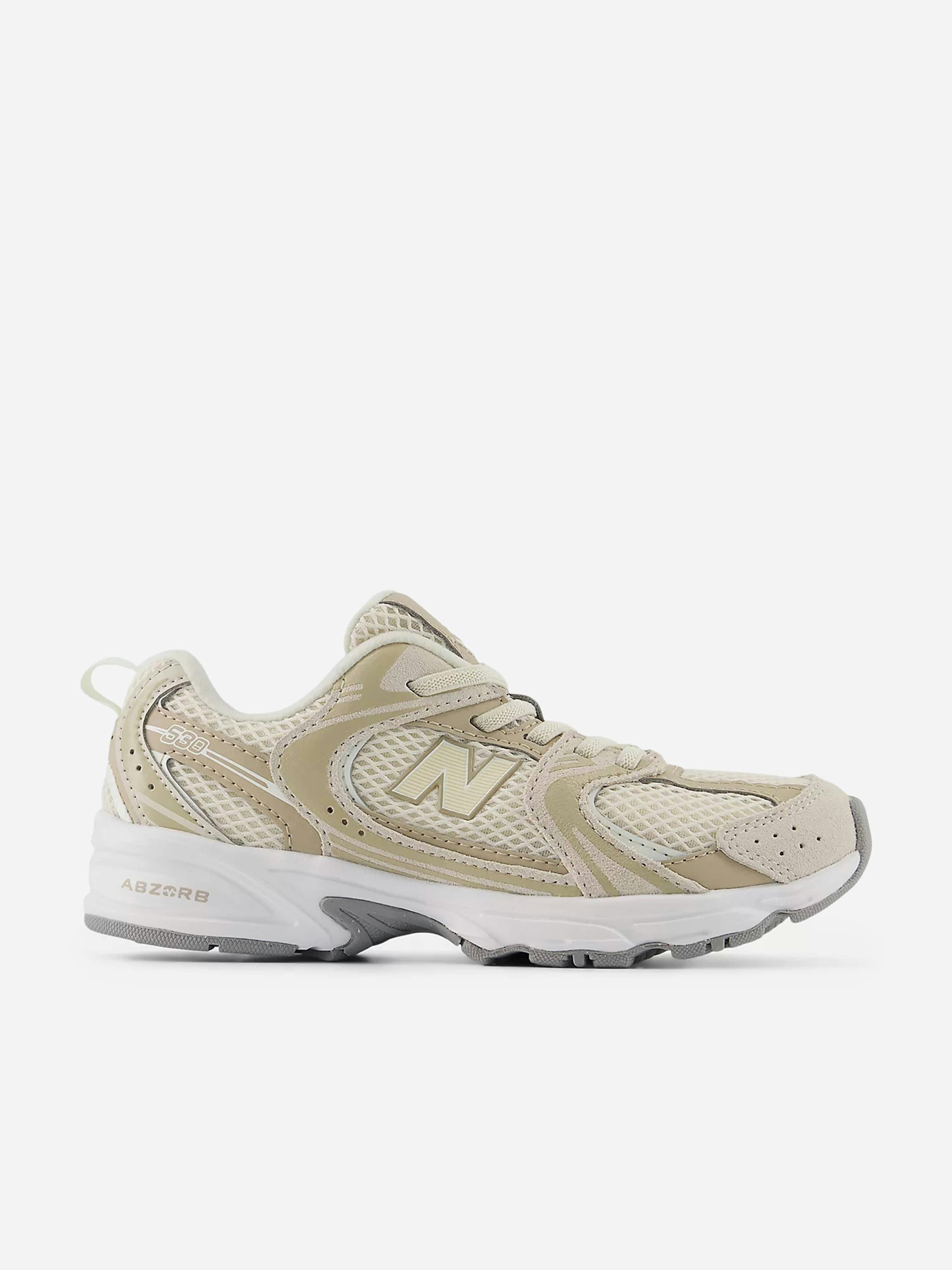 New Balance Boys Beige Kids 530 Bungee Lace Trainers In - Eu 30.5 Uk 12 - Us 12.5
