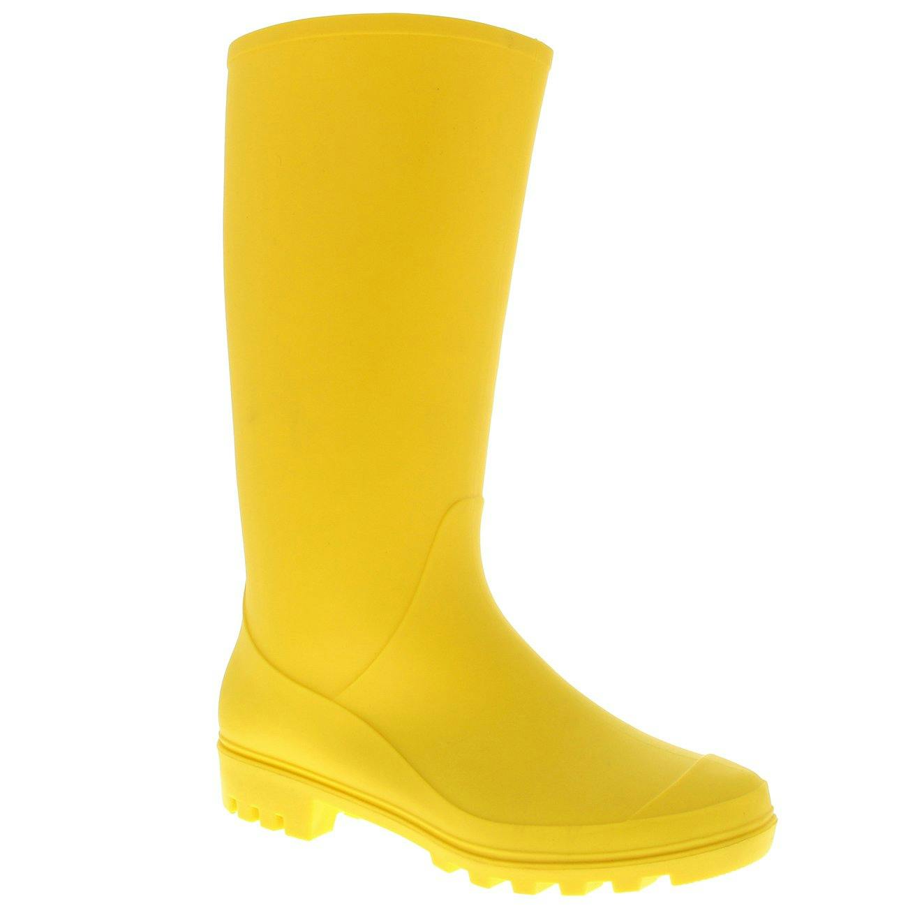 Viva Women's Yellow Eve: Tall Muck Winter Snow Waterproof Rain Wellingtons Boots - 7