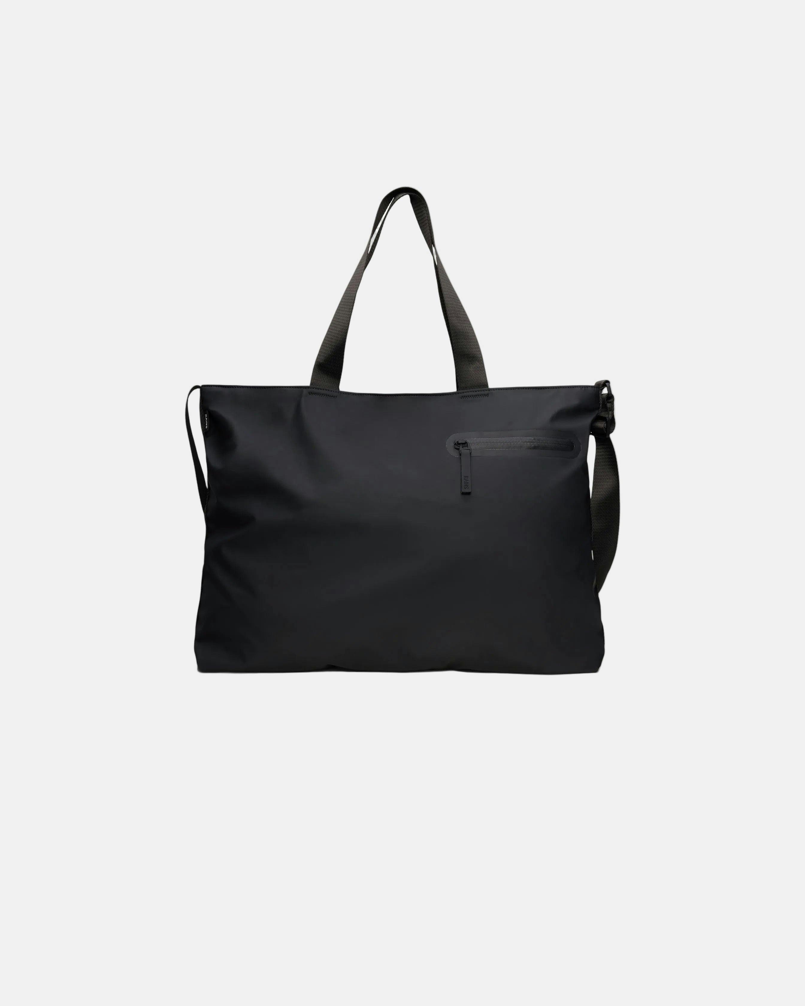 Rains Black Dash Messenger Tote Bag - 01 - 01 - One Size
