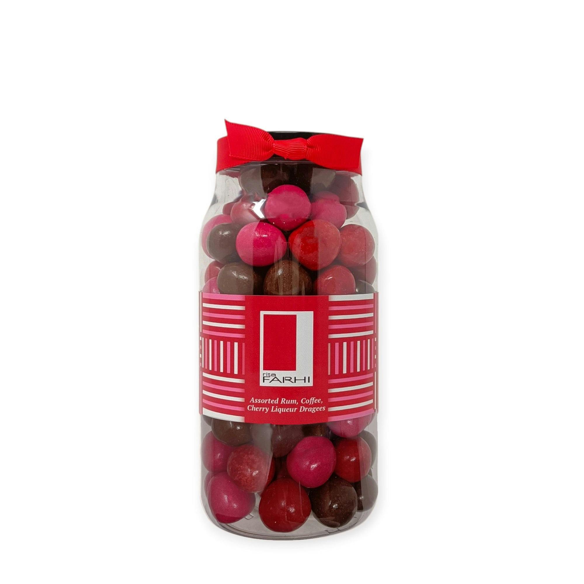 Rita Farhi Dark Assorted Rum, Coffee And Cherry Liqueur Dragees, Palm Oil Free, 780G