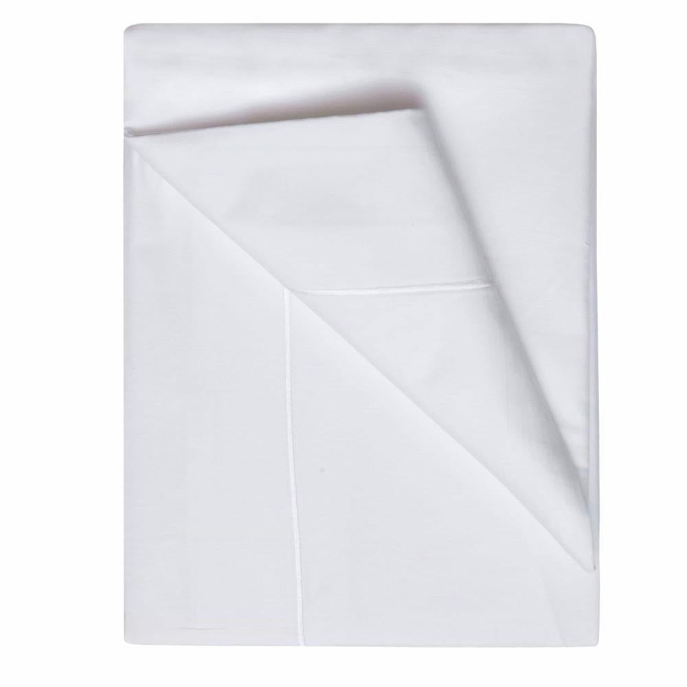 Belledorm White 1000Thread Count Egyptian Cotton Flat Bed Sheet - King - 55% Egyptian Cotton/45% Cotton