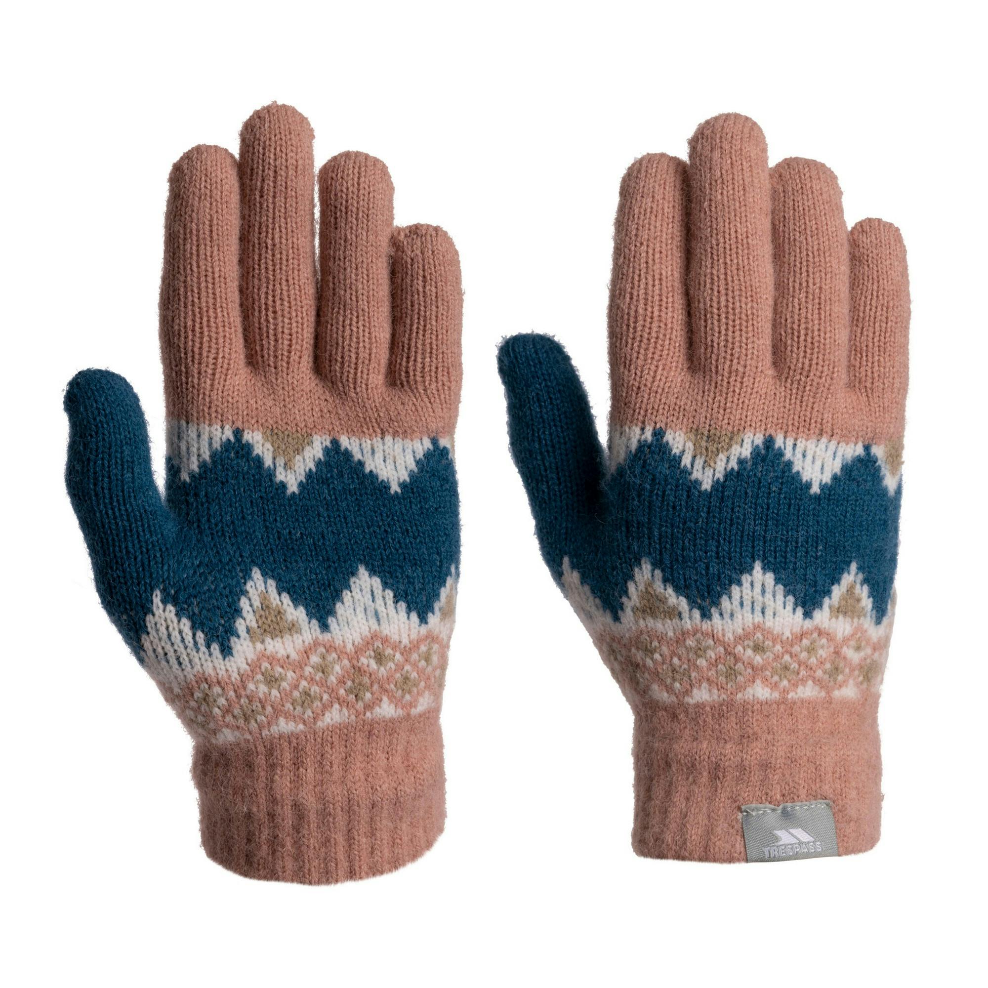 Trespass Childrens/Kids Norta Ski Gloves - Misty Rose - Misty Rose - 8-10 Years - 100% Polyester