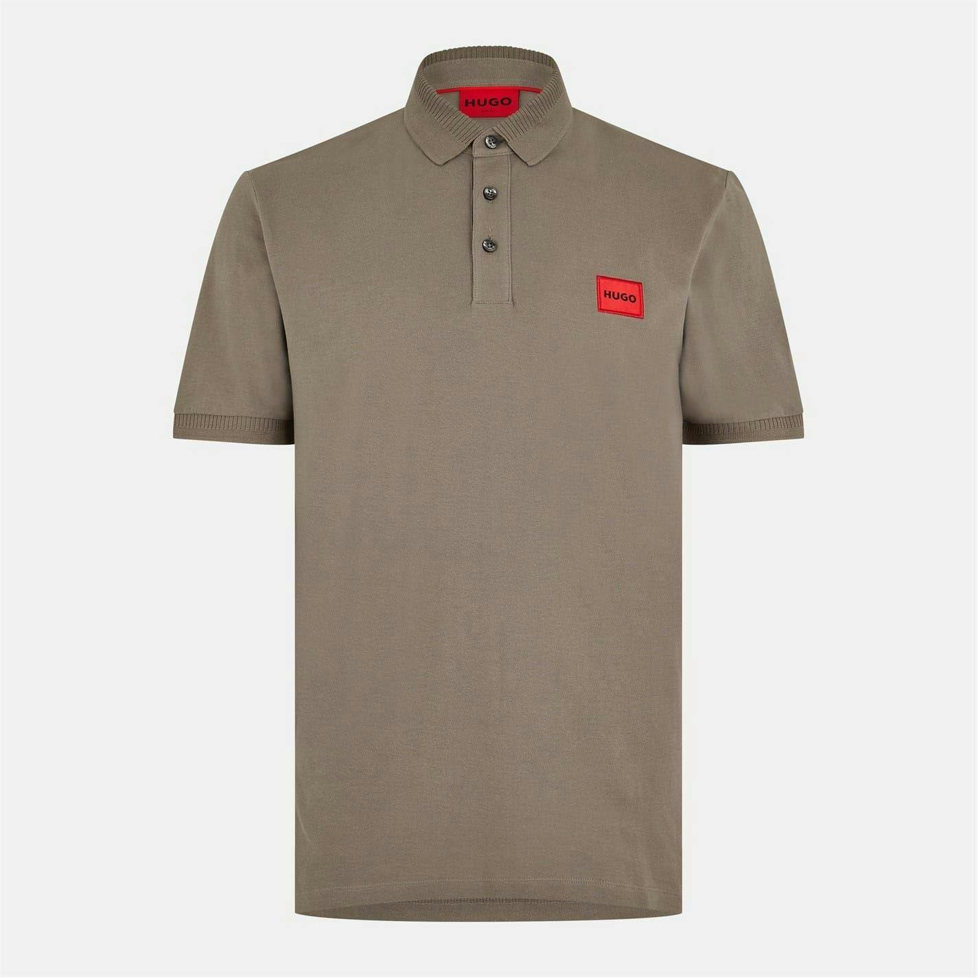 Hugo Men's Grey Deruso Polo Shirt - Medium - S - Medium - 100% Cotton