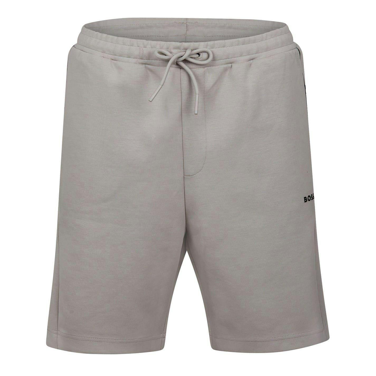 Boss Men's Light/Beige Headlo 1 Cotton Blend Regular Sweat Shorts - Xxl - 95% Cotton/5% Elastane
