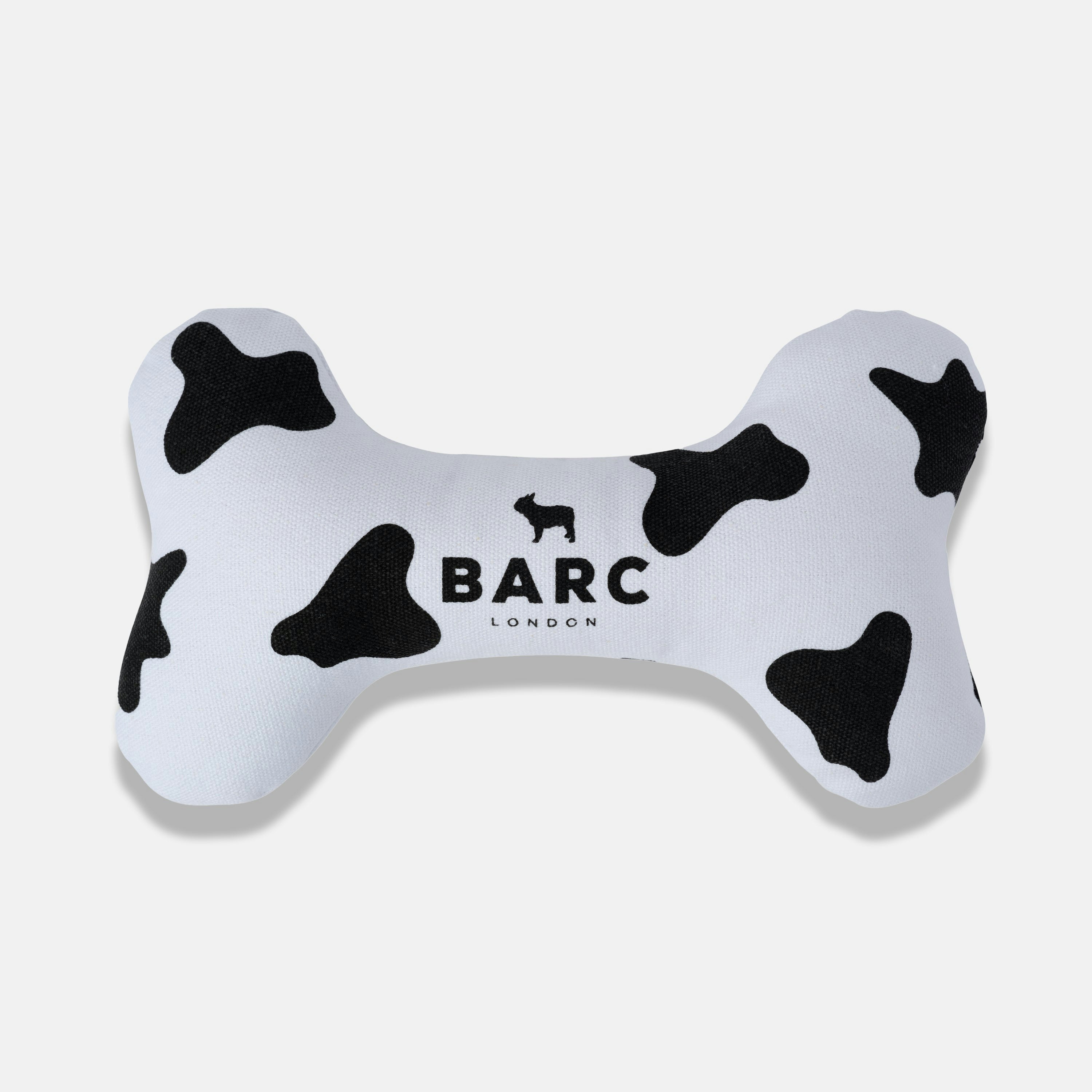 Barc London Cow Squeaky Dog Bone Toy