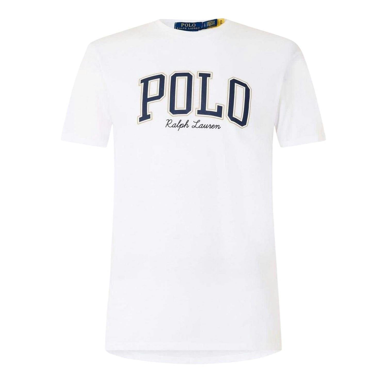 Ralph Lauren Men's White Polo Logo T-Shirt - S - 100% Cotton