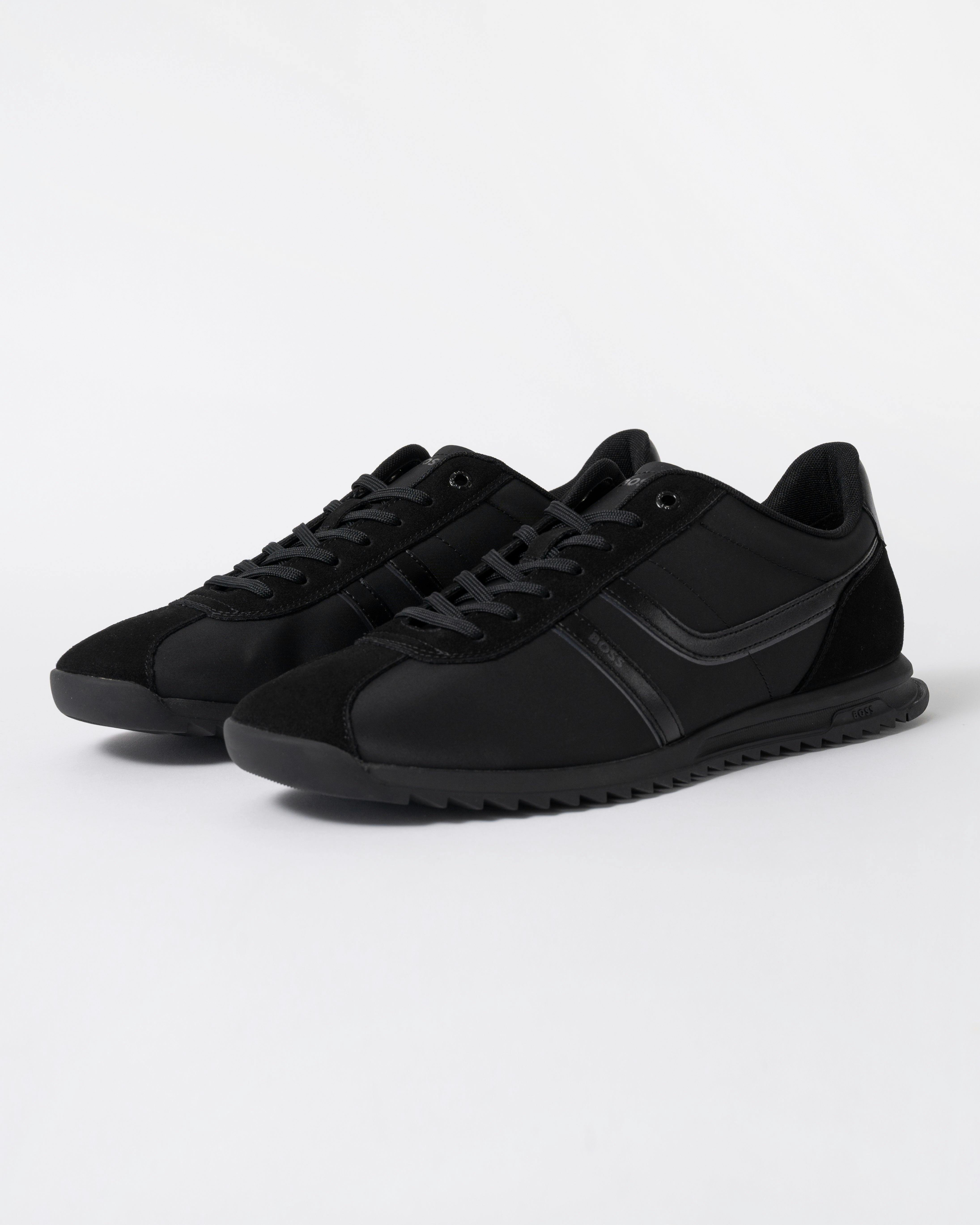 Boss Men's Orange/Black Zayn Logo Trainers With Faux Suede Trims - 005 - 005 - Uk8 Eu42 Us9