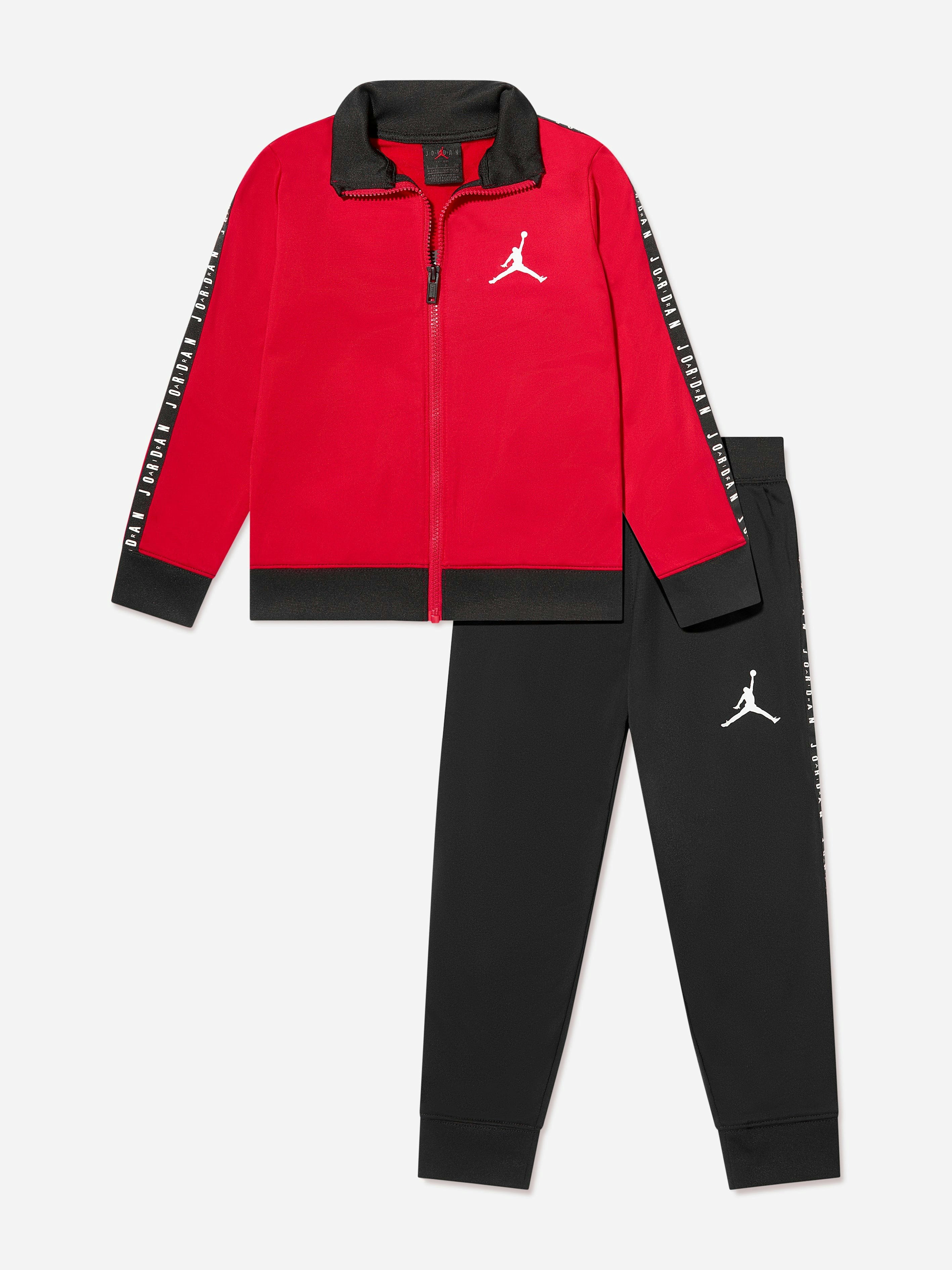 Jordan Boys Red Air Tricot Tracksuit In - 12 Mths