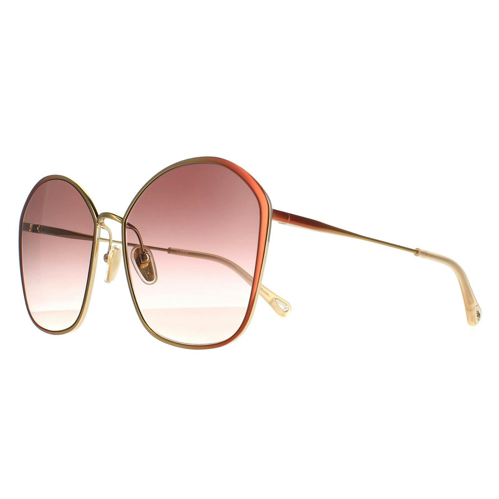 Chloé Women's Dark/Brown/Gold Chloe Ch0015s Sunglasses