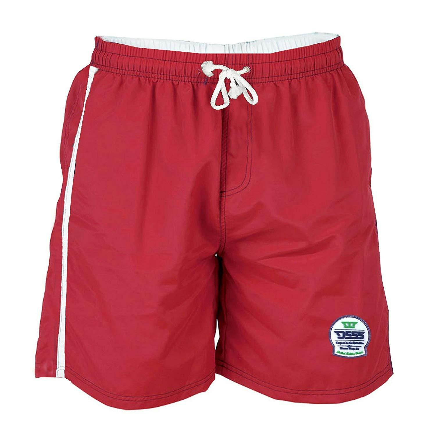 Duke Men's Red D555 Yarrow Kingsize Swim Shorts - 7XL